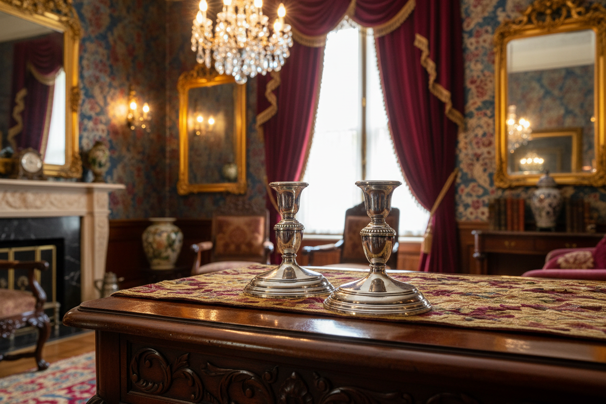 Short candle holders from Birks