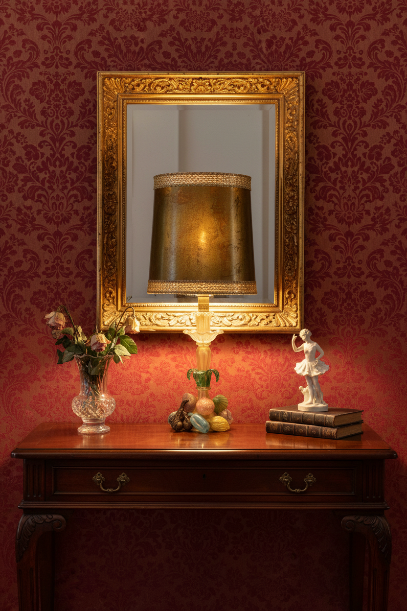 Murano blown fruits glass lamp