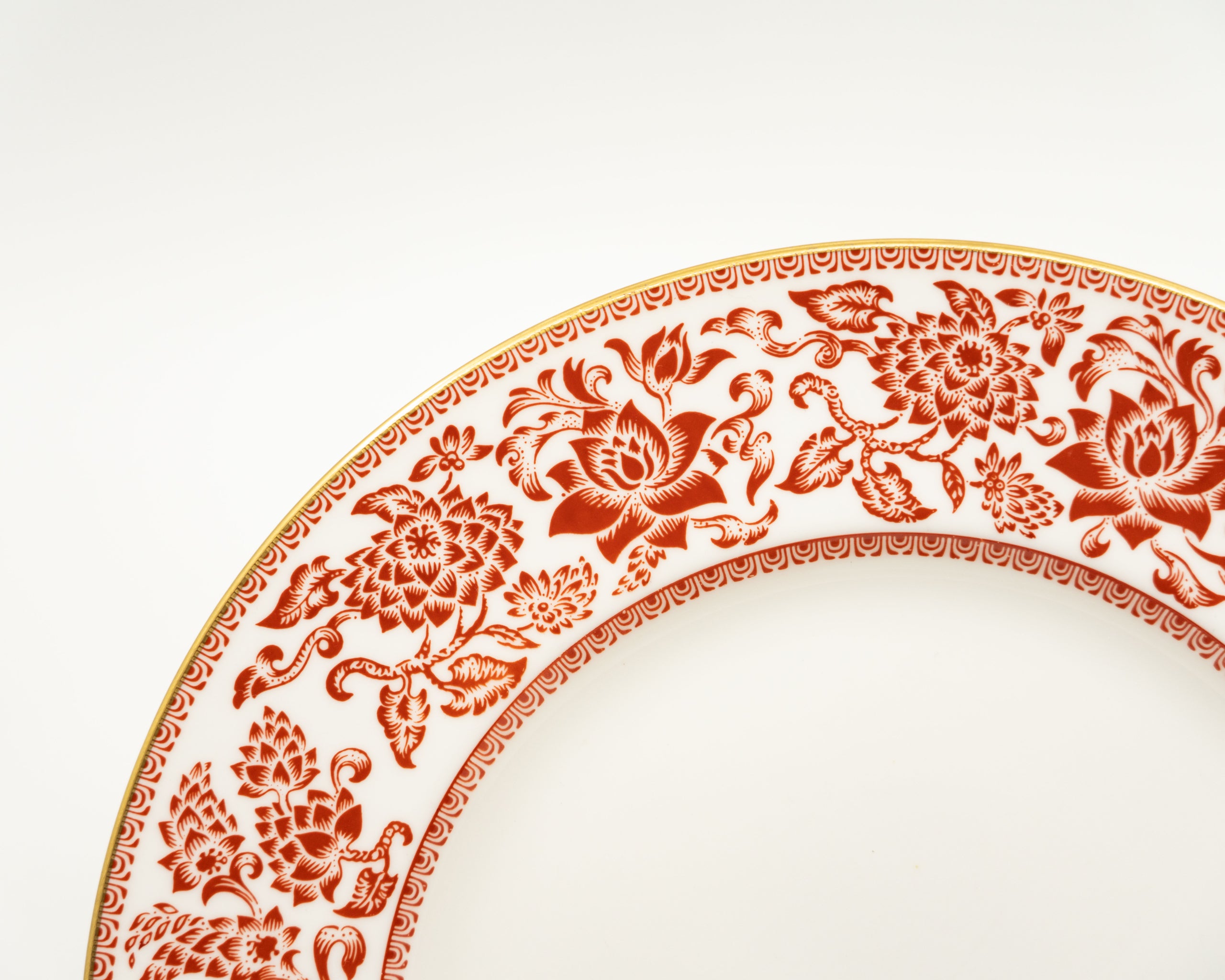 レア品　Wedge wood Red damask プレート 2枚セット Wedgwood Red Damask Dinnerware Set for 6 – Les Antiquités Bolduc