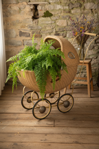 Antique wicker pram