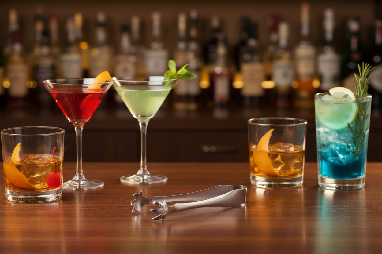 Vintage silver-plated 3-claw ice tongs