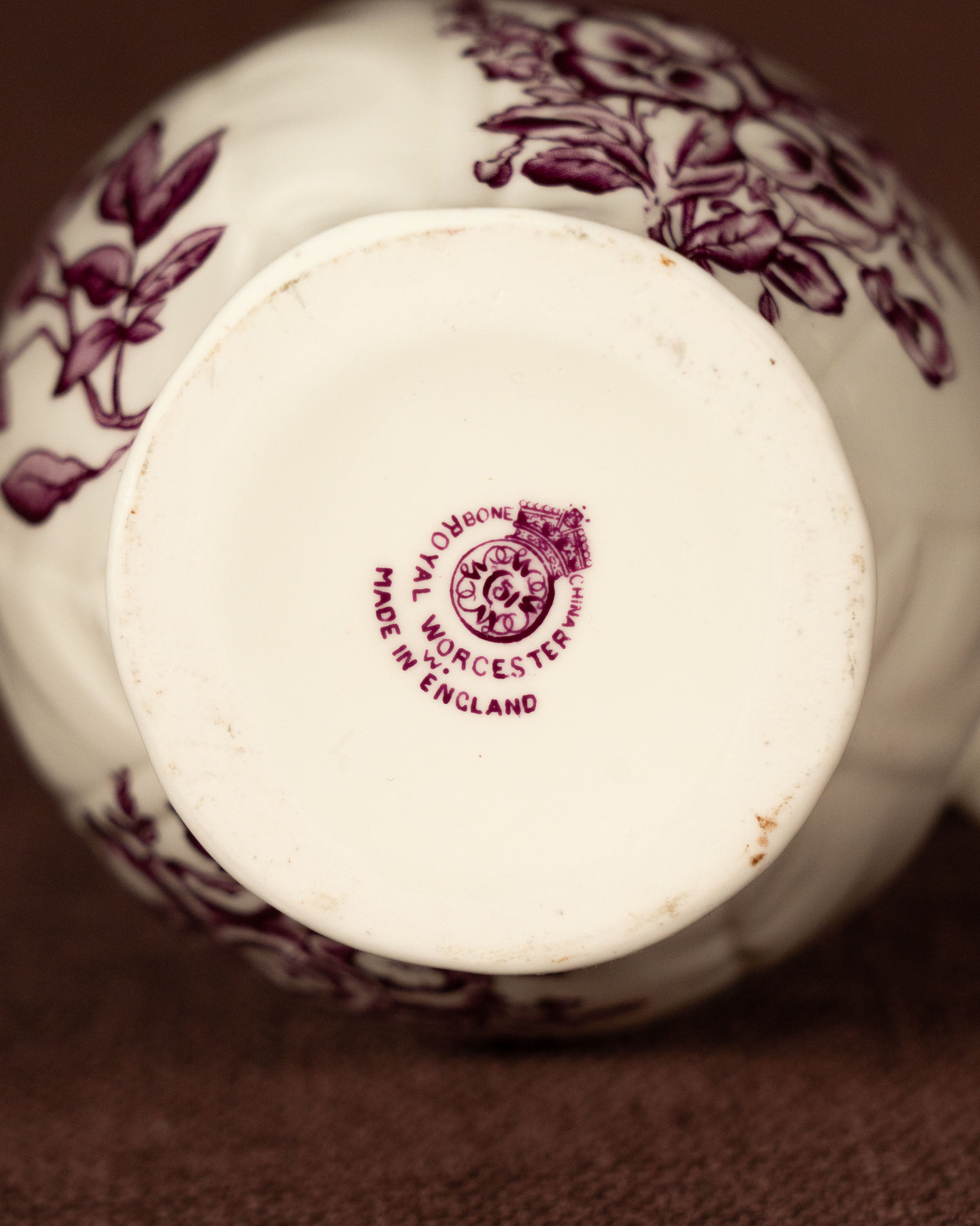 Pichet en porcelaine Royal Worcester