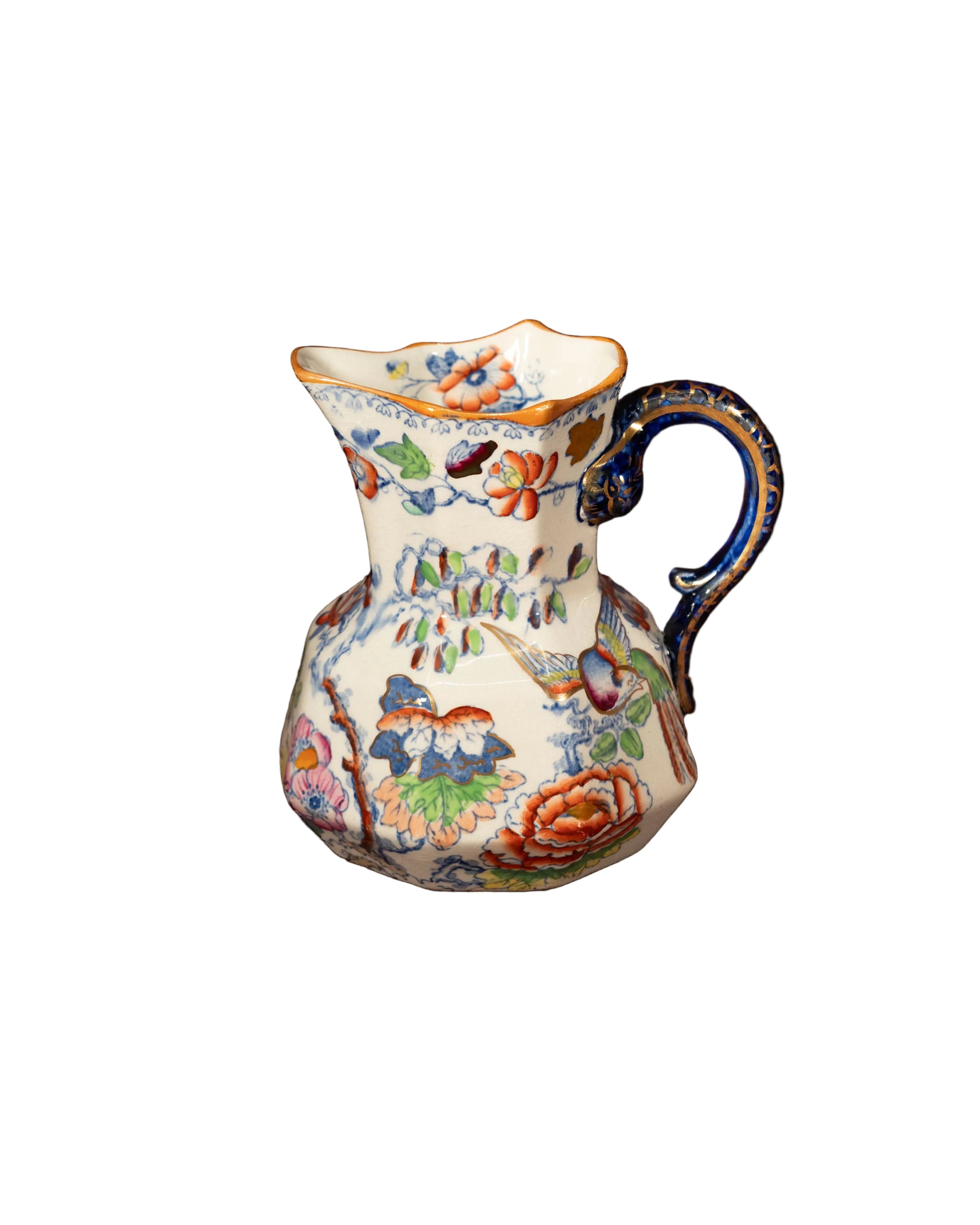 Pichet floral Mason's - Porcelaine anglaise Ironstone