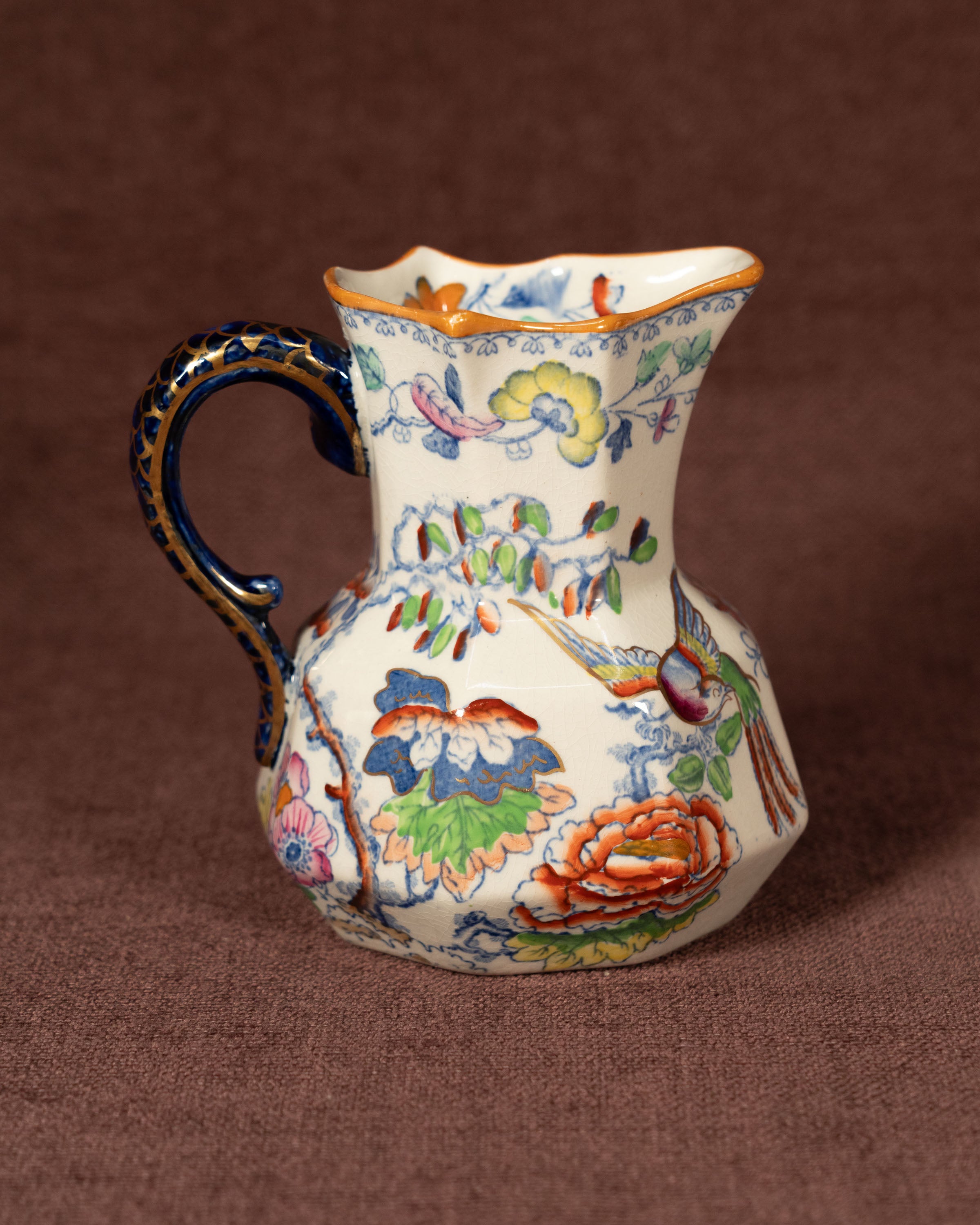 Pichet floral Mason's - Porcelaine anglaise Ironstone