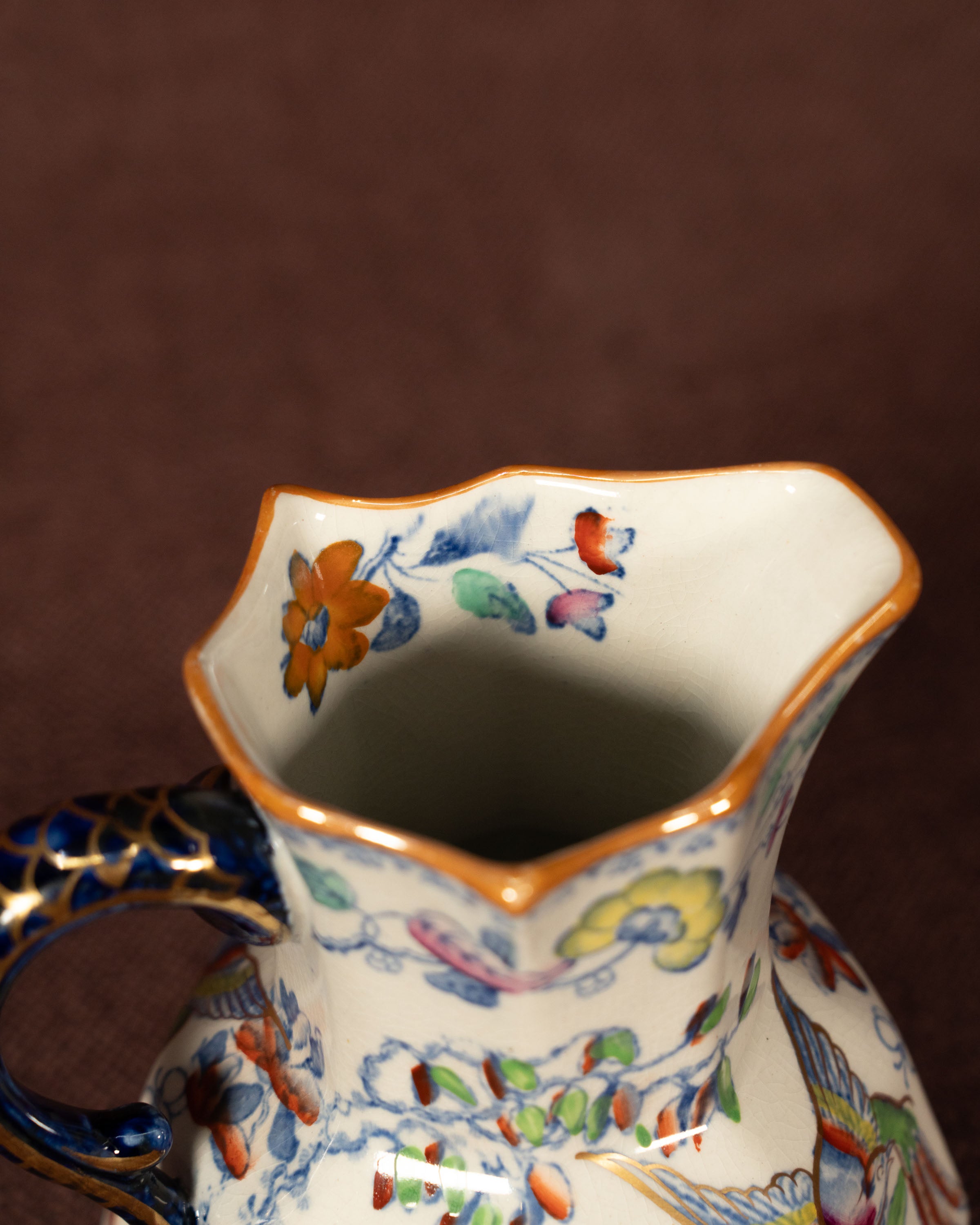 Mason's Floral Pitcher - English Ironstone China