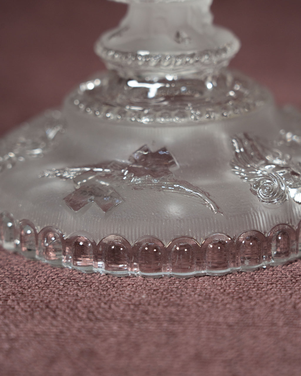 Frosted glass chandelier