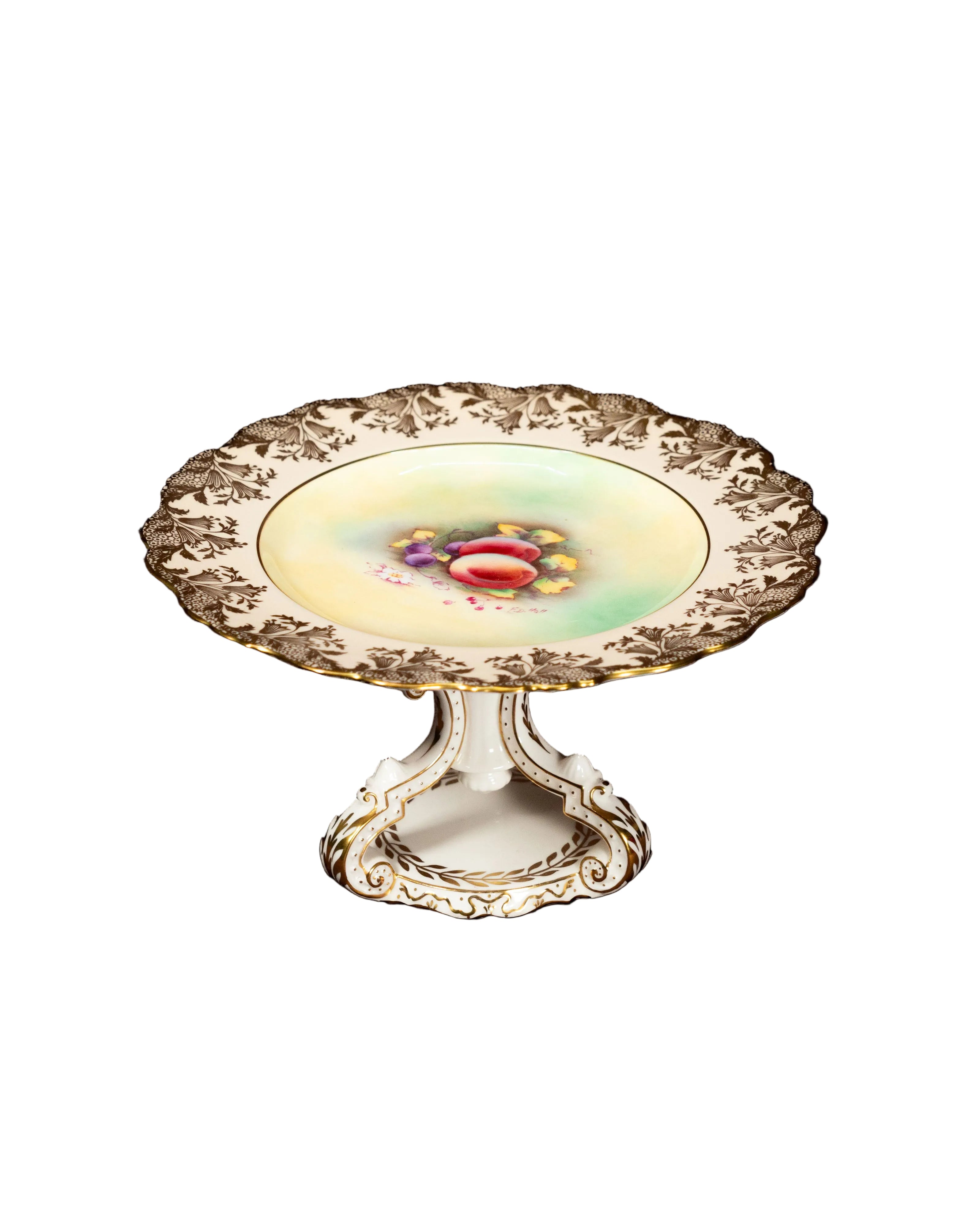 Plat sur pied Paragon Fine Bone China — Frederick D. Hall, Double Warrant, 1939–1949