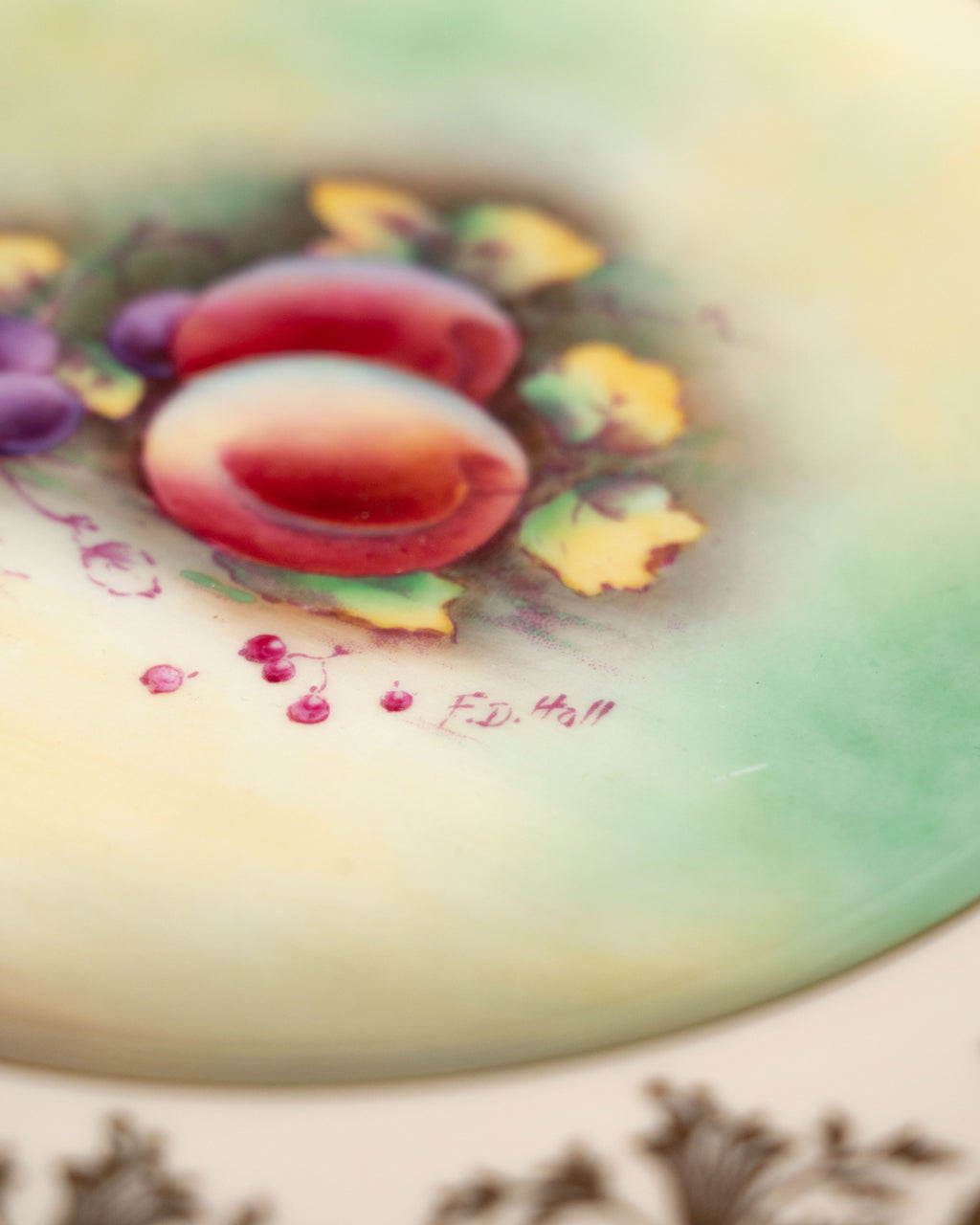 Paragon Fine Bone China Cake Stand — Frederick D. Hall, Double Warrant, 1939–1949