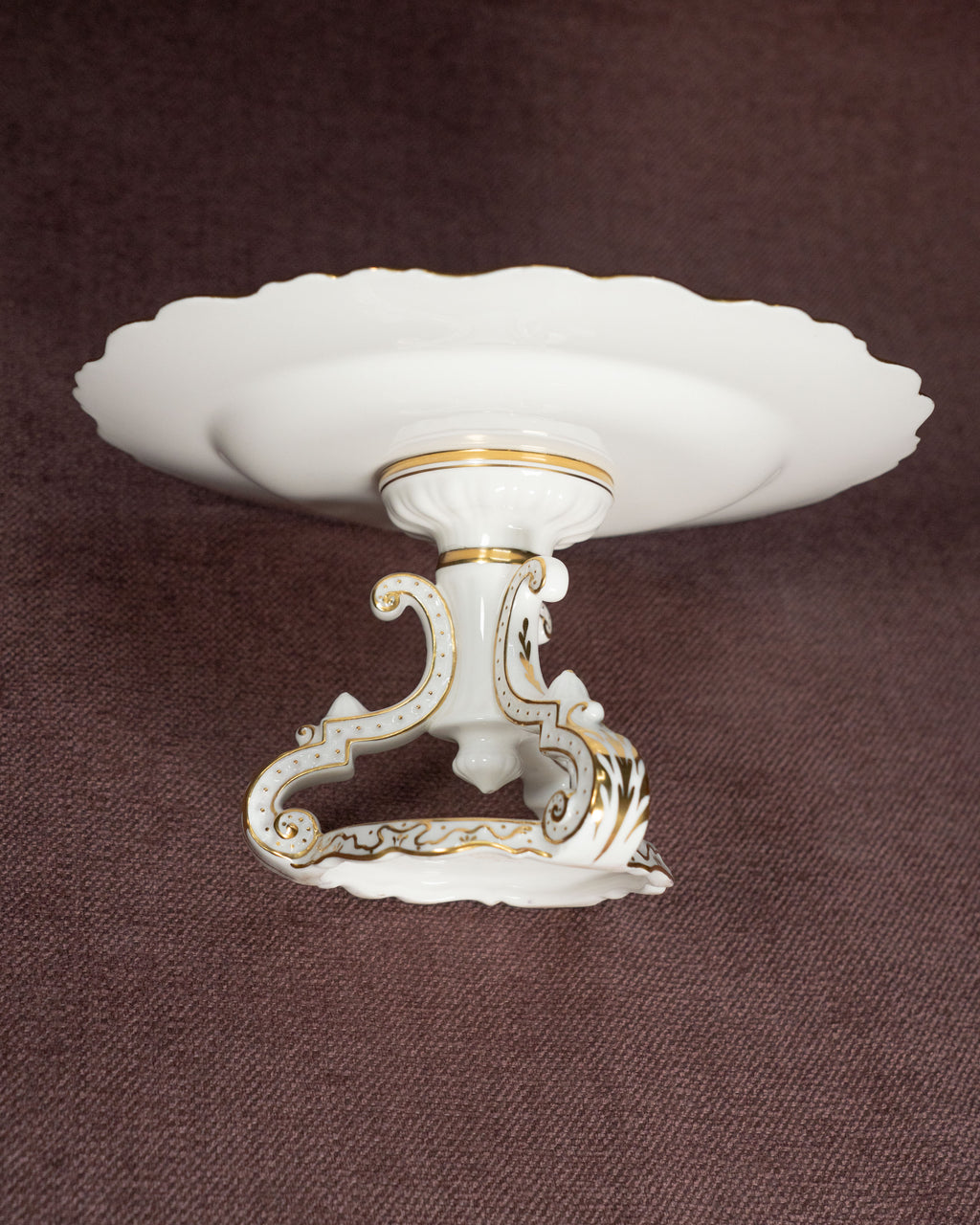 Paragon Fine Bone China Cake Stand — Frederick D. Hall, Double Warrant, 1939–1949