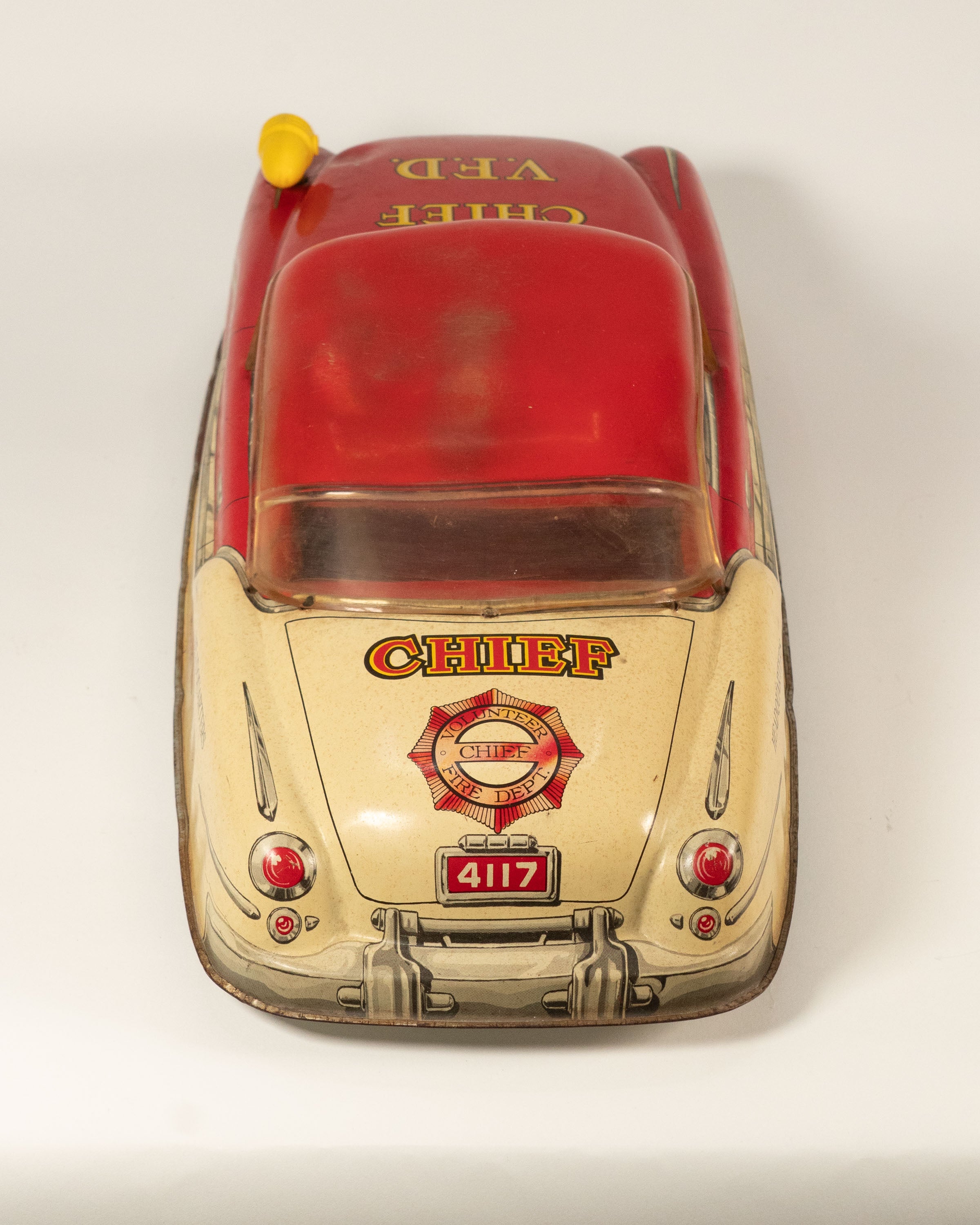 Voiture de pompiers jouet Marx Toys - États-Unis, milieu XXe siècle