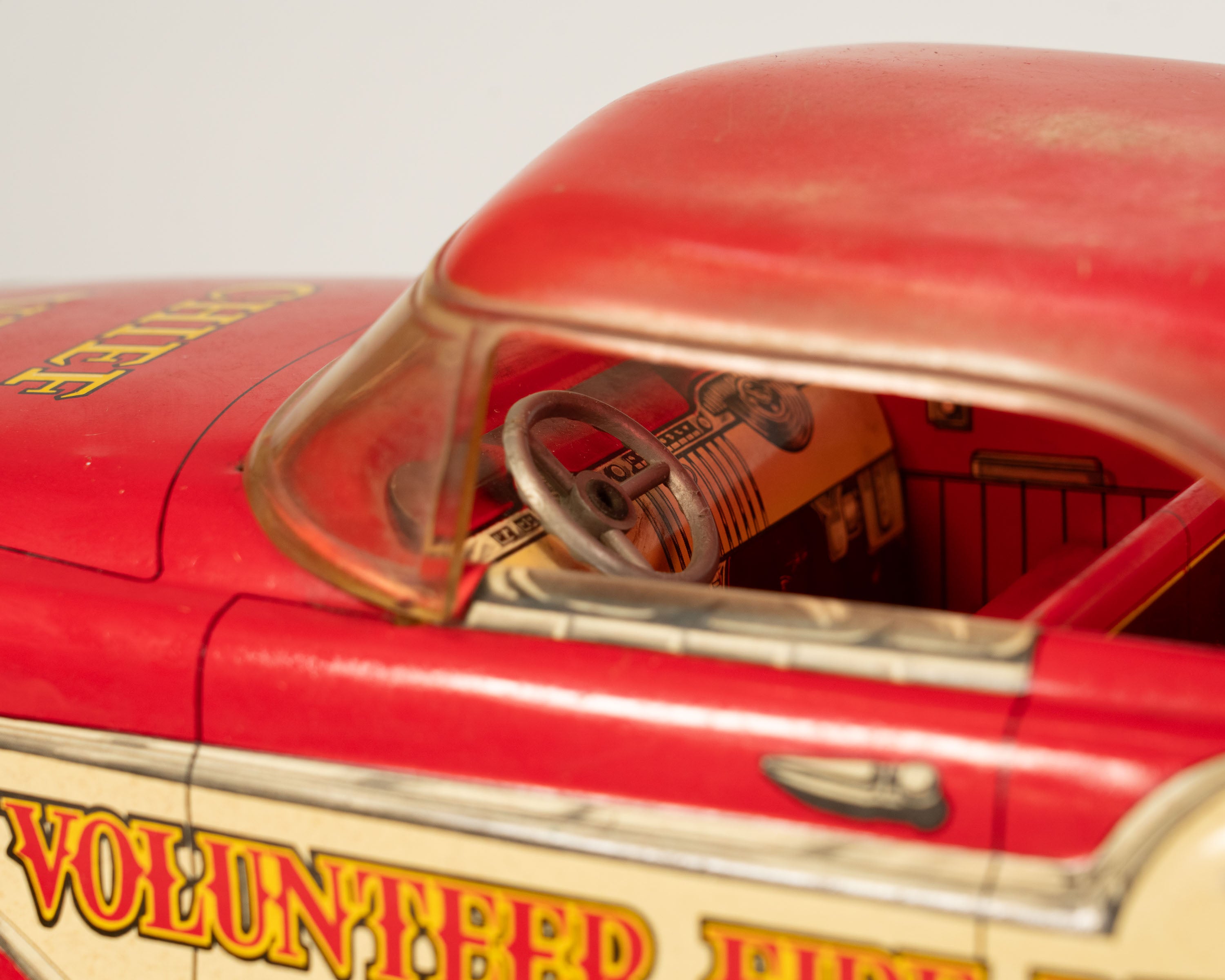 Voiture de pompiers jouet Marx Toys - États-Unis, milieu XXe siècle