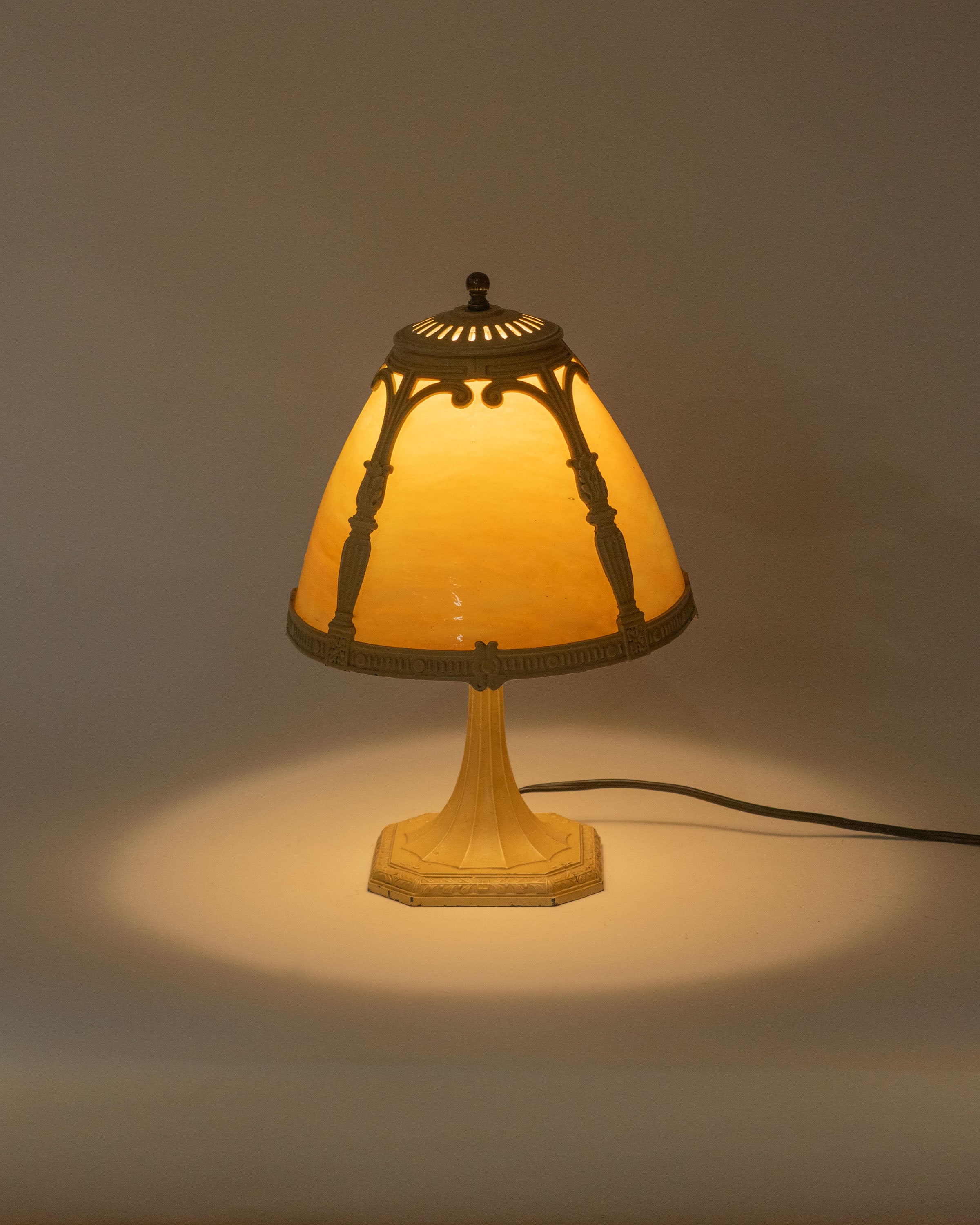 Lampe d’appoint à panneau en vitre