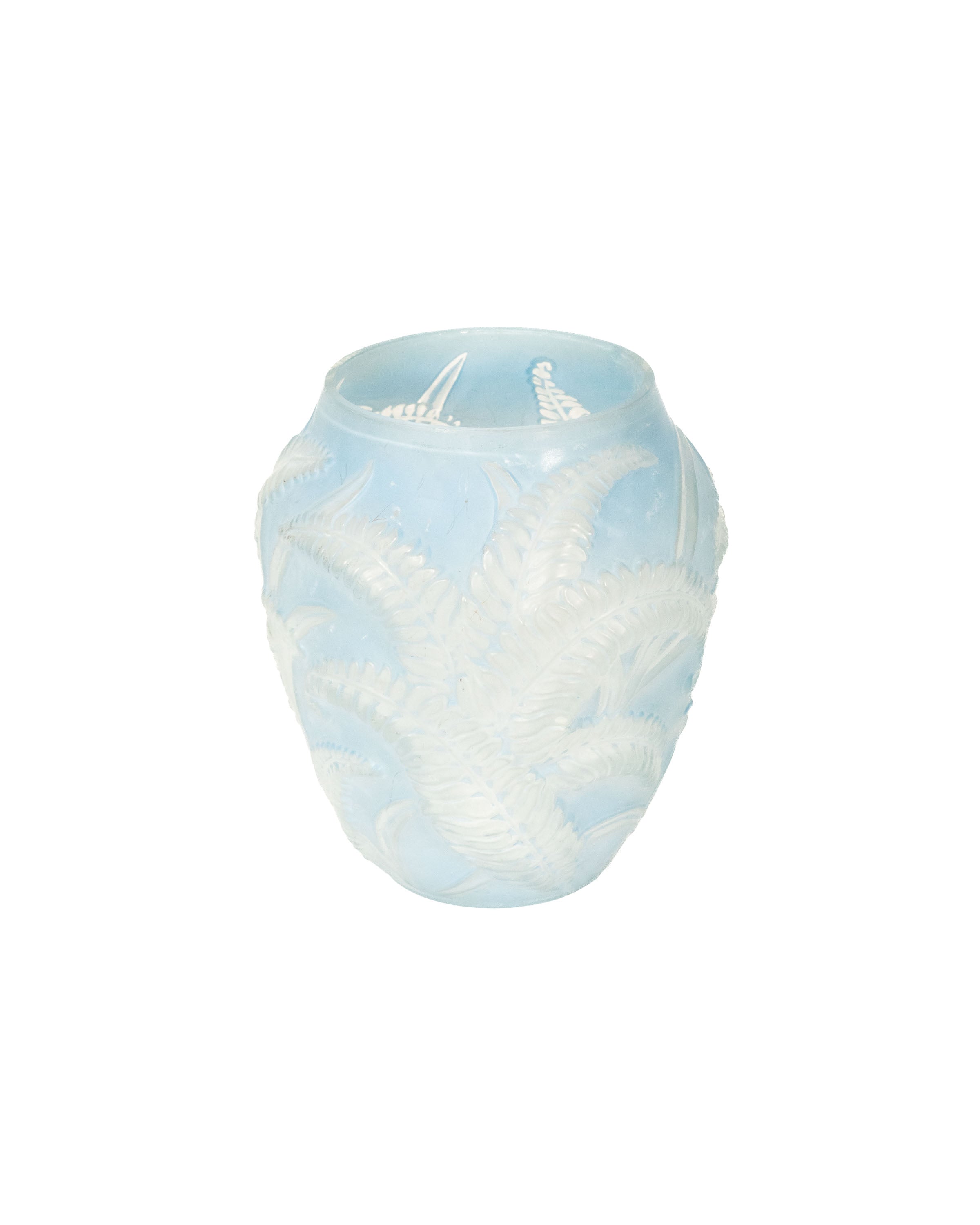 Vase en verre dépoli Art nouveau