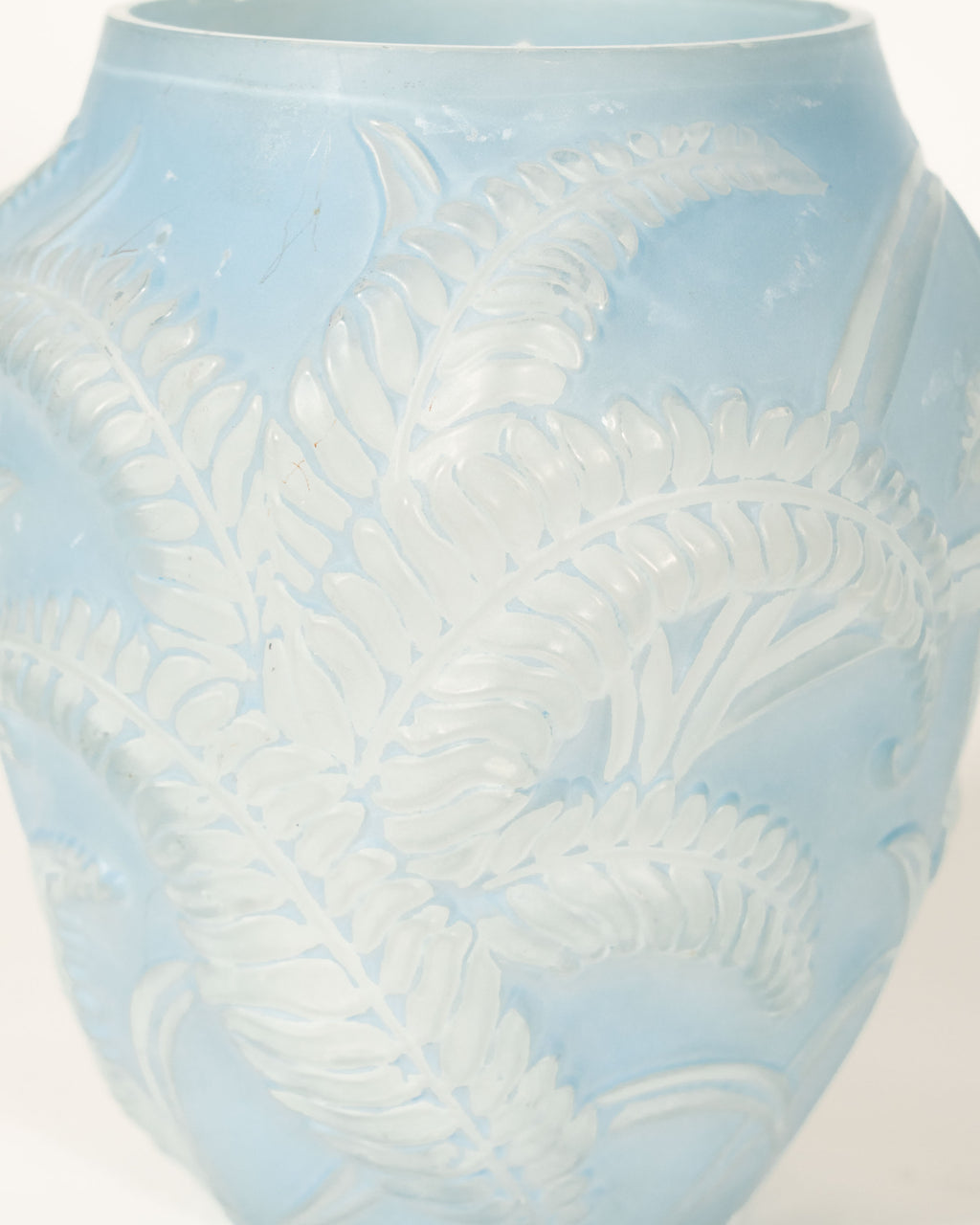 Art Nouveau Frosted Glass Vase