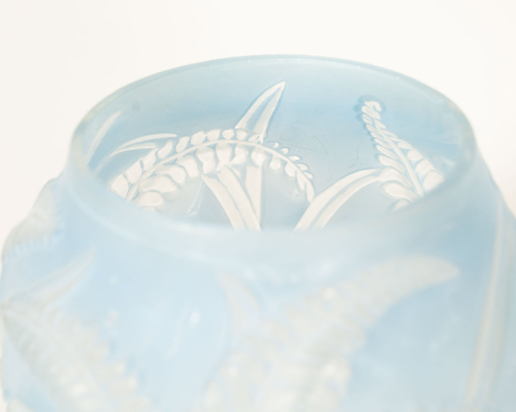 Art Nouveau Frosted Glass Vase