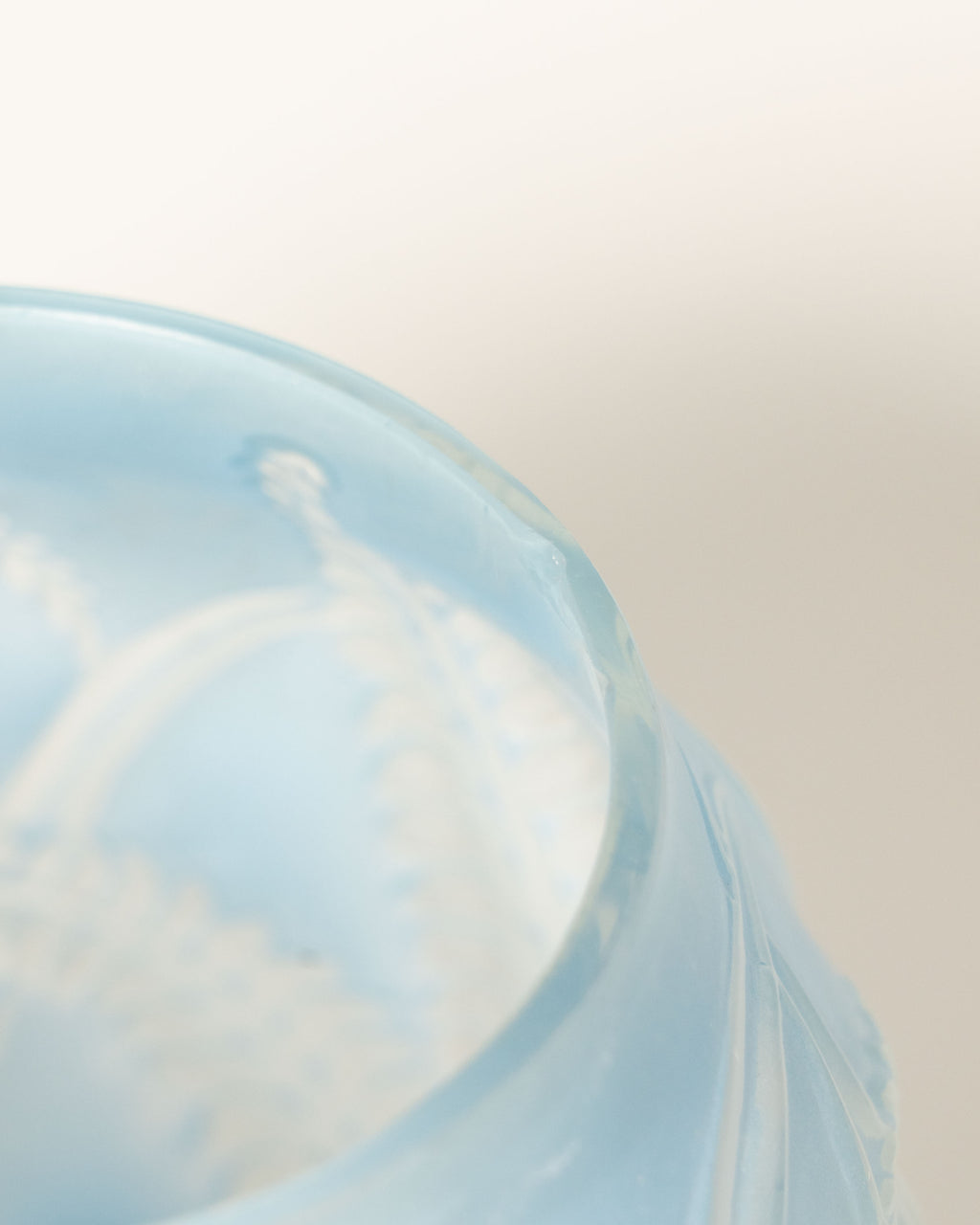 Art Nouveau Frosted Glass Vase
