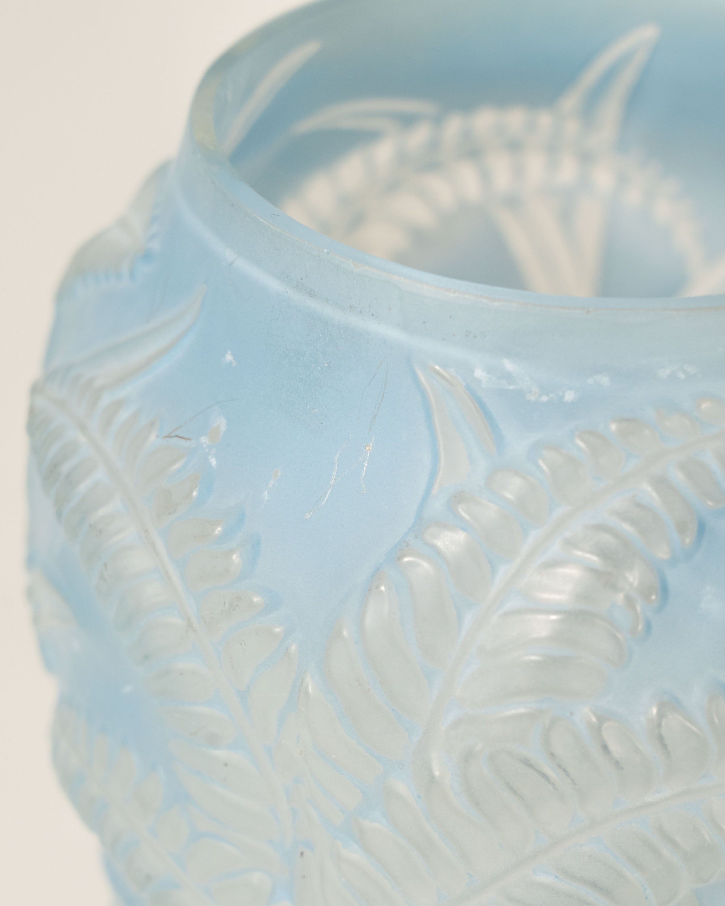 Art Nouveau Frosted Glass Vase