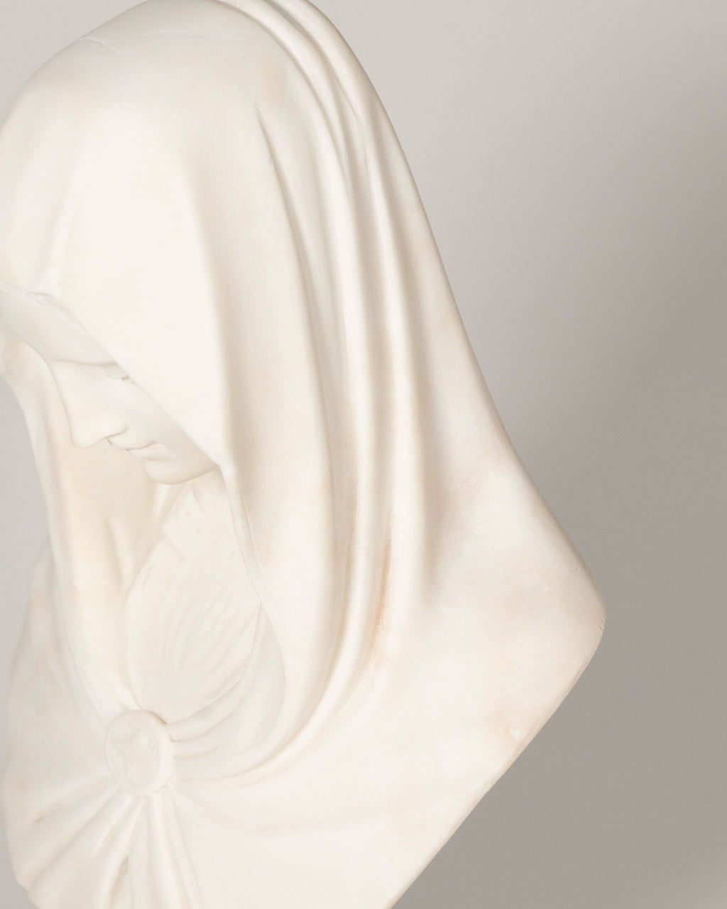 Marble bust Virgin Mary