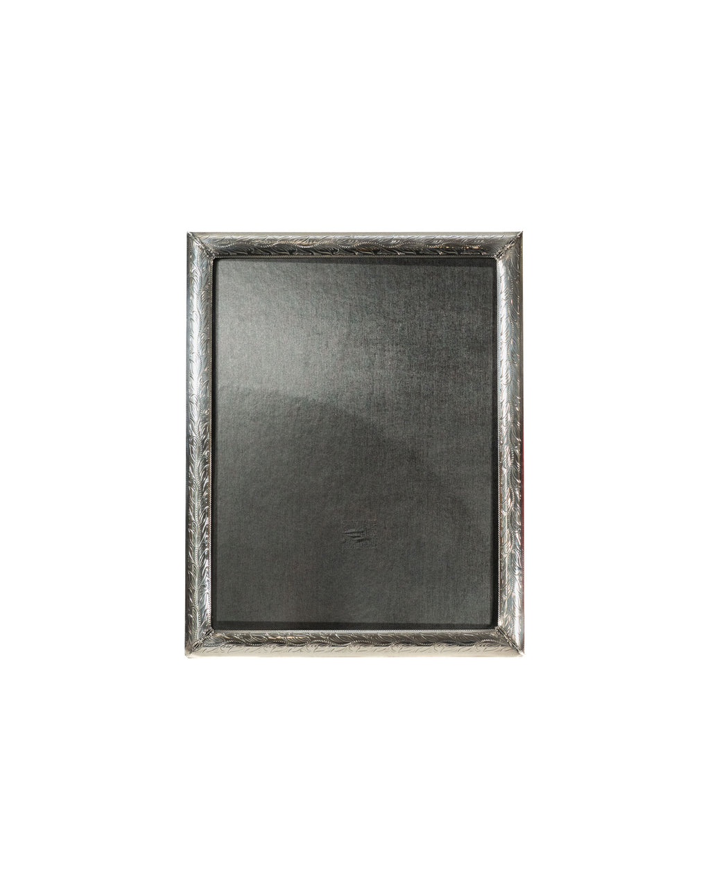 Cadre photo ancien en placage d’argent - 11 x 14 po
