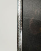 Cadre photo ancien en placage d’argent - 11 x 14 po