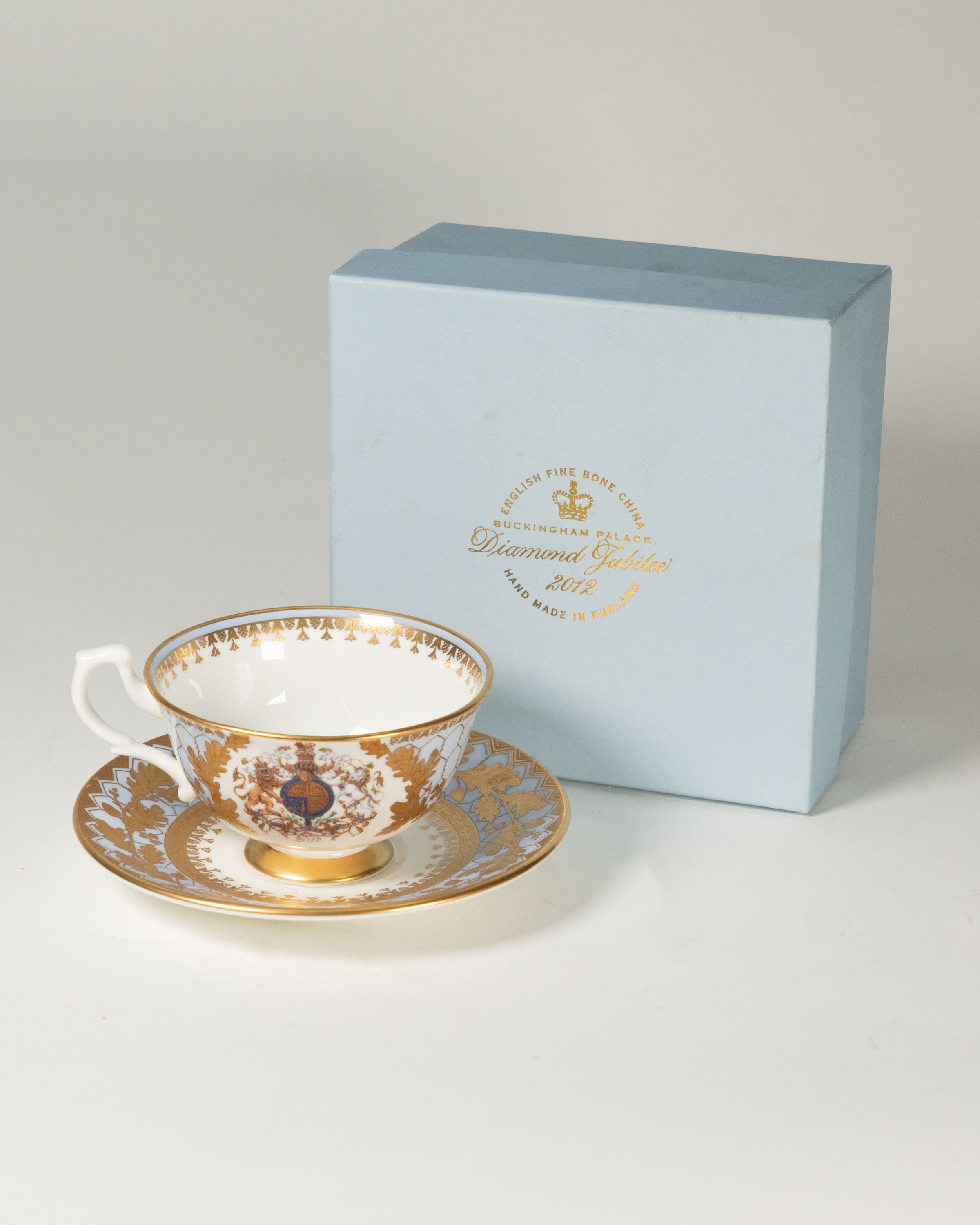 Tasse à thé commémorative Jubilé de diamant — Reine Élizabeth II, 60 ans de règne, 2012