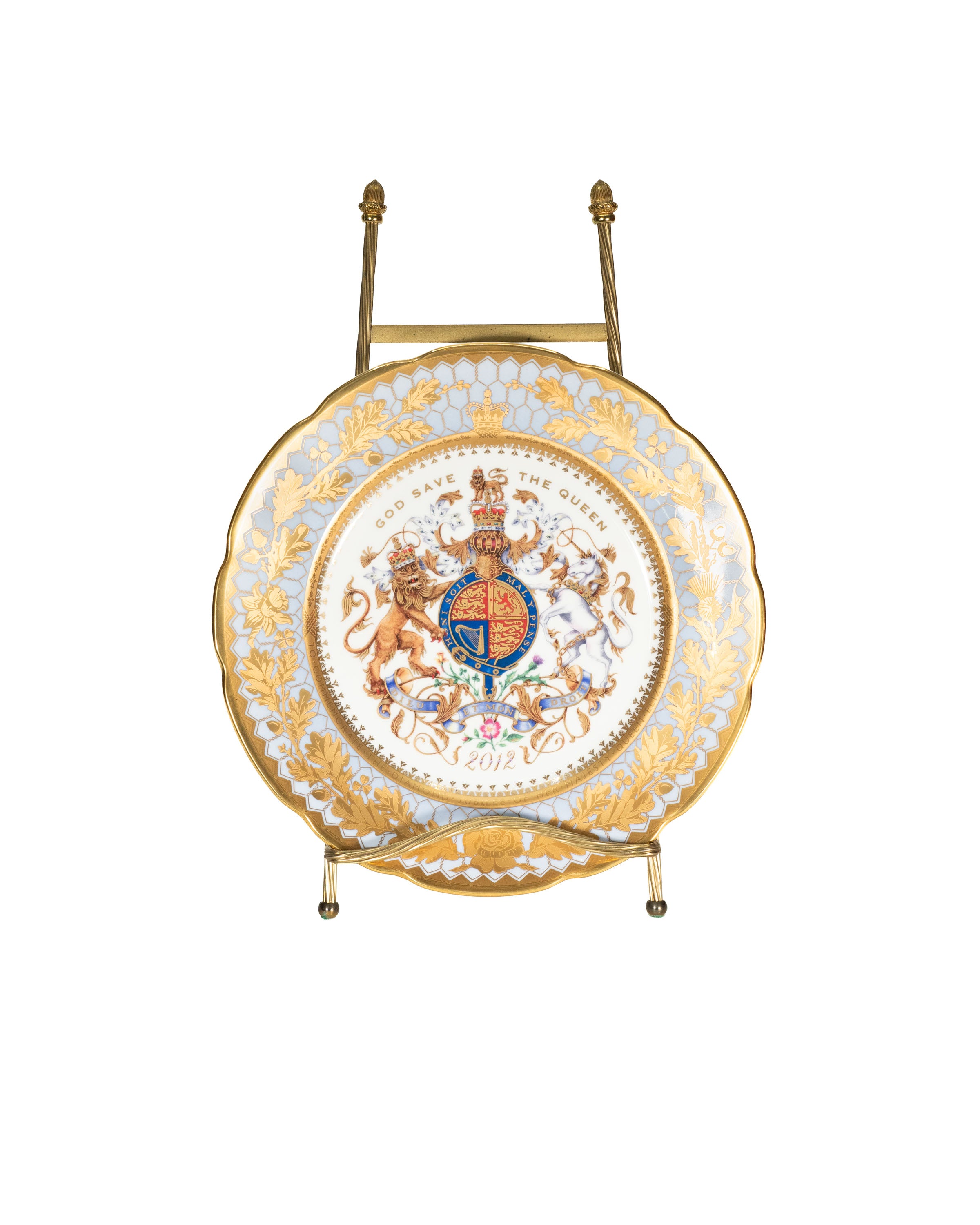 Assiette commémorative Diamond Jubilee — Reine Élizabeth II, 60 ans de règne, 2012