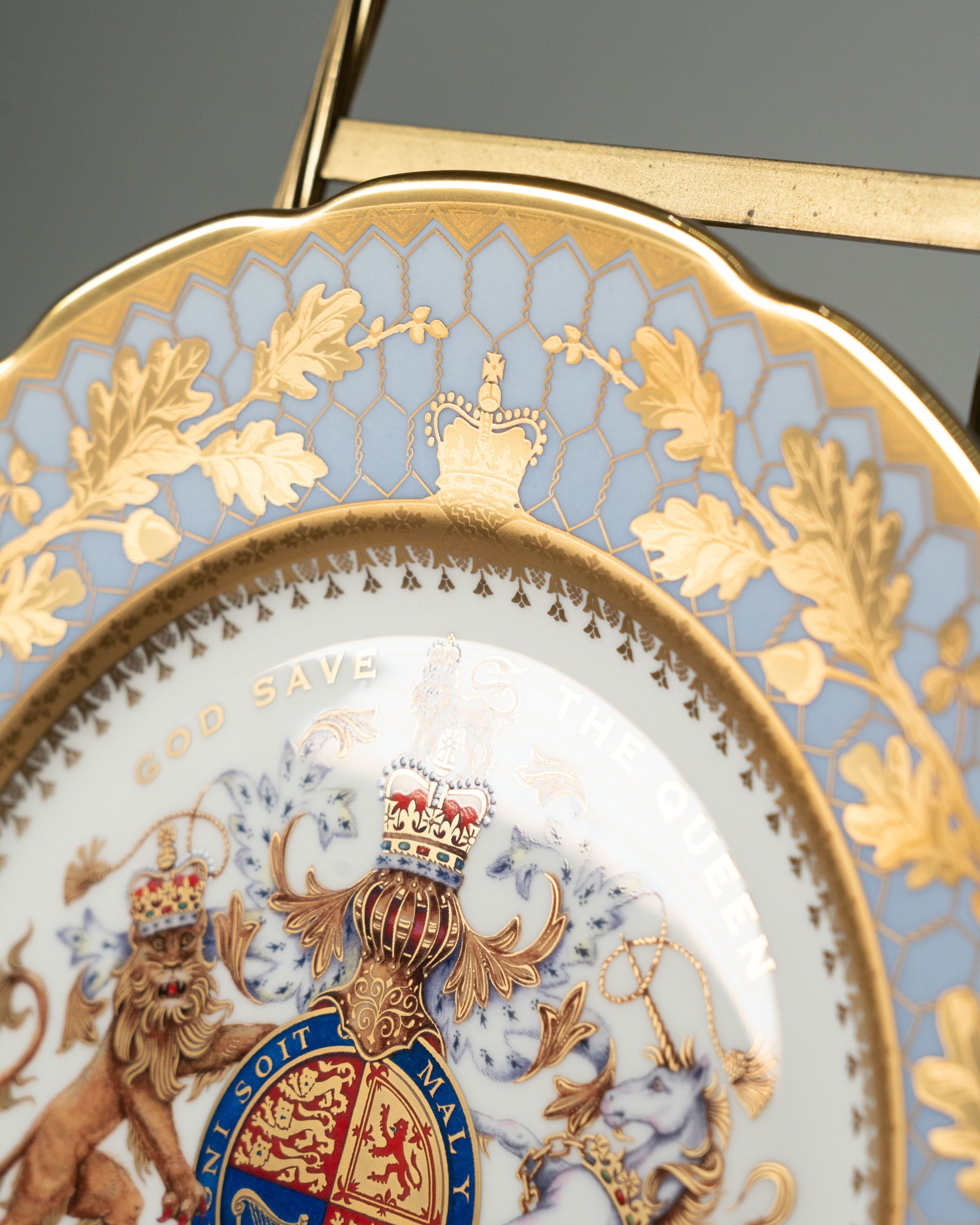 Assiette commémorative Diamond Jubilee — Reine Élizabeth II, 60 ans de règne, 2012
