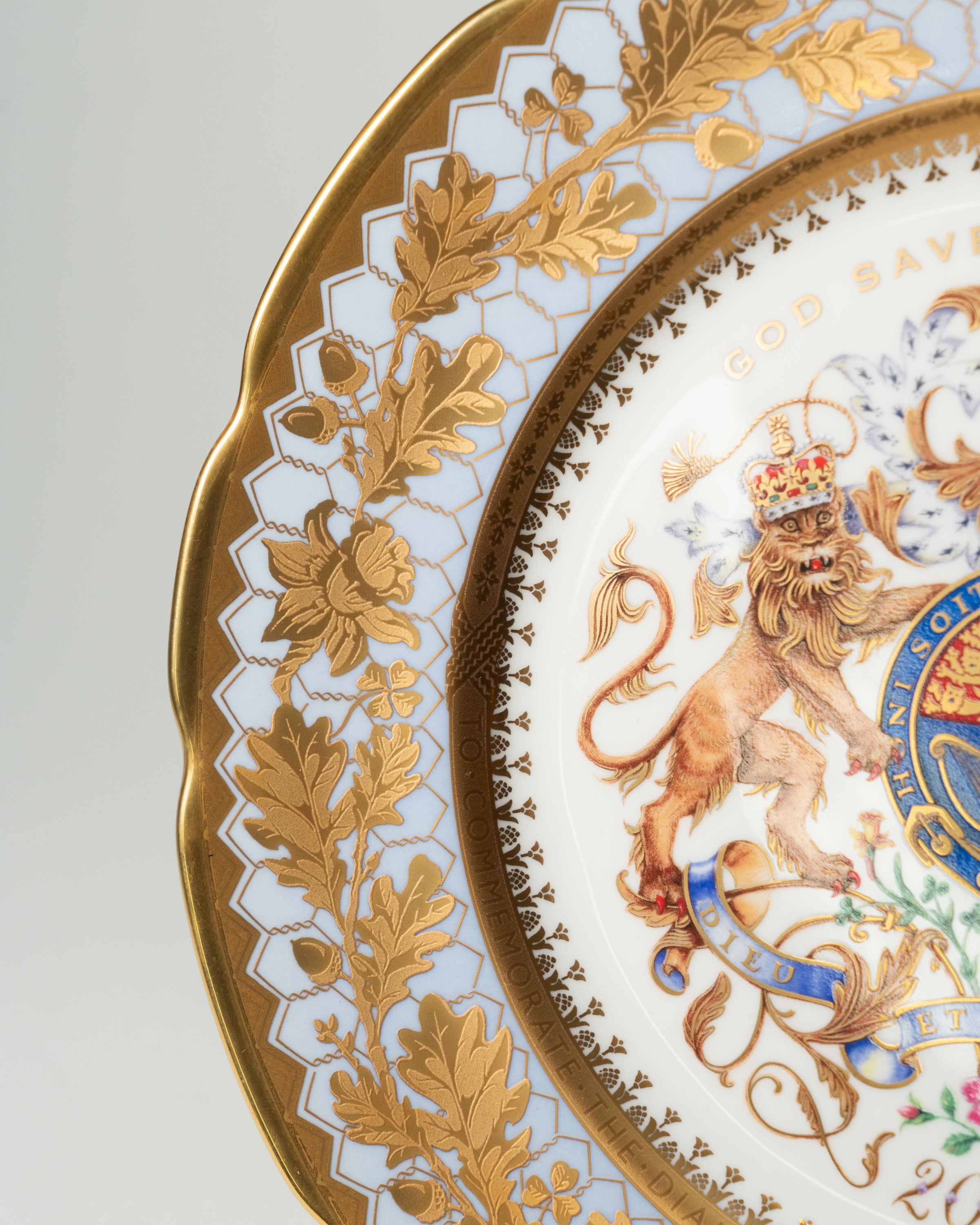 Assiette commémorative Diamond Jubilee — Reine Élizabeth II, 60 ans de règne, 2012