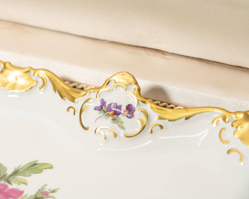 Service à gâteau Alka Kunst Bavaria — Porcelaine, Allemagne vers 1960