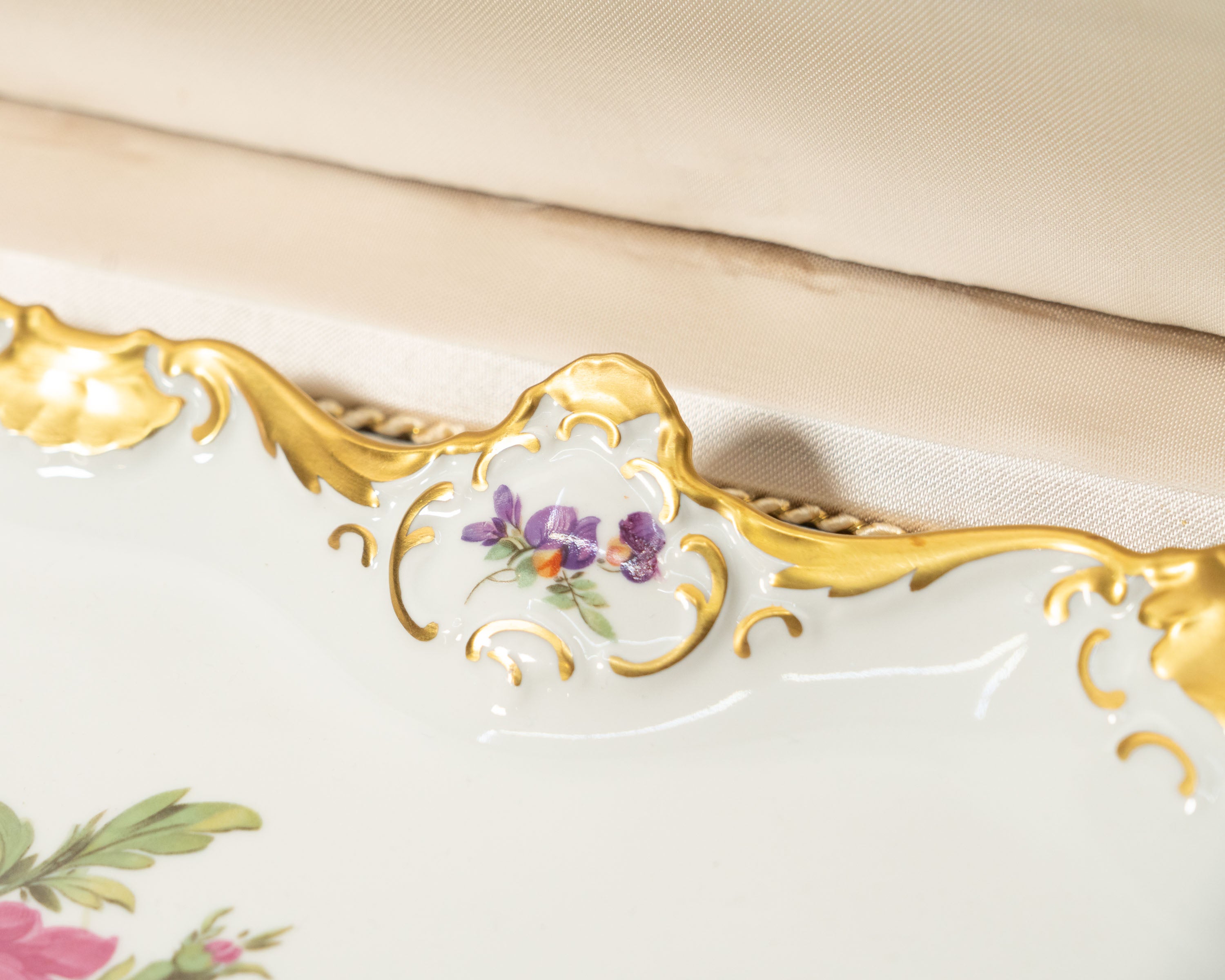 Service à gâteau Alka Kunst Bavaria — Porcelaine, Allemagne vers 1960