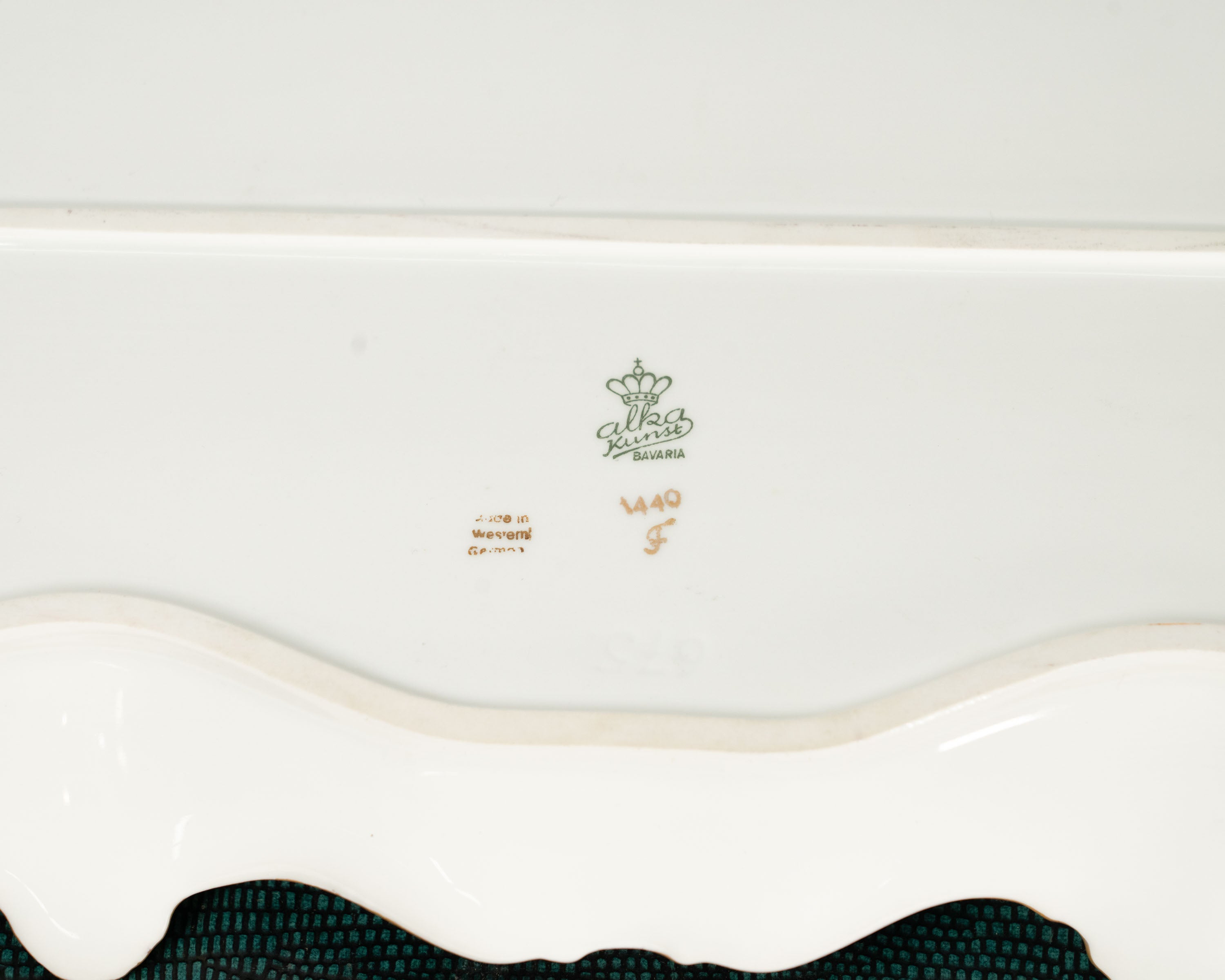 Service à gâteau Alka Kunst Bavaria — Porcelaine, Allemagne vers 1960