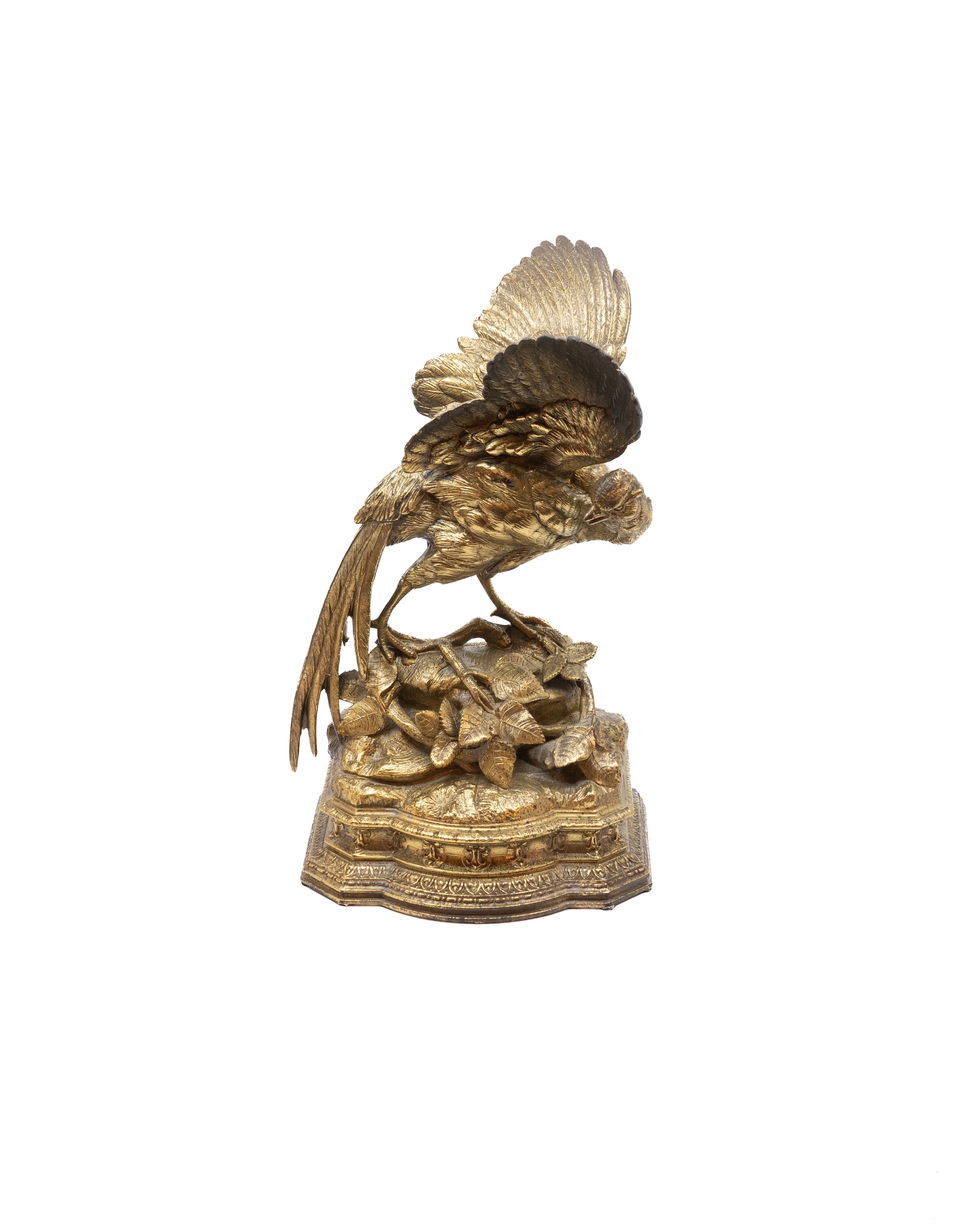 Pheasant attributed to Jules Moigniez (1835–1894) – French animal sculpture