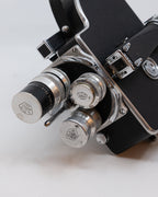 Caméra ciné Paillard Bolex H16 – 4 objectifs dont Angénieux 20–80mm, boîte d’origine