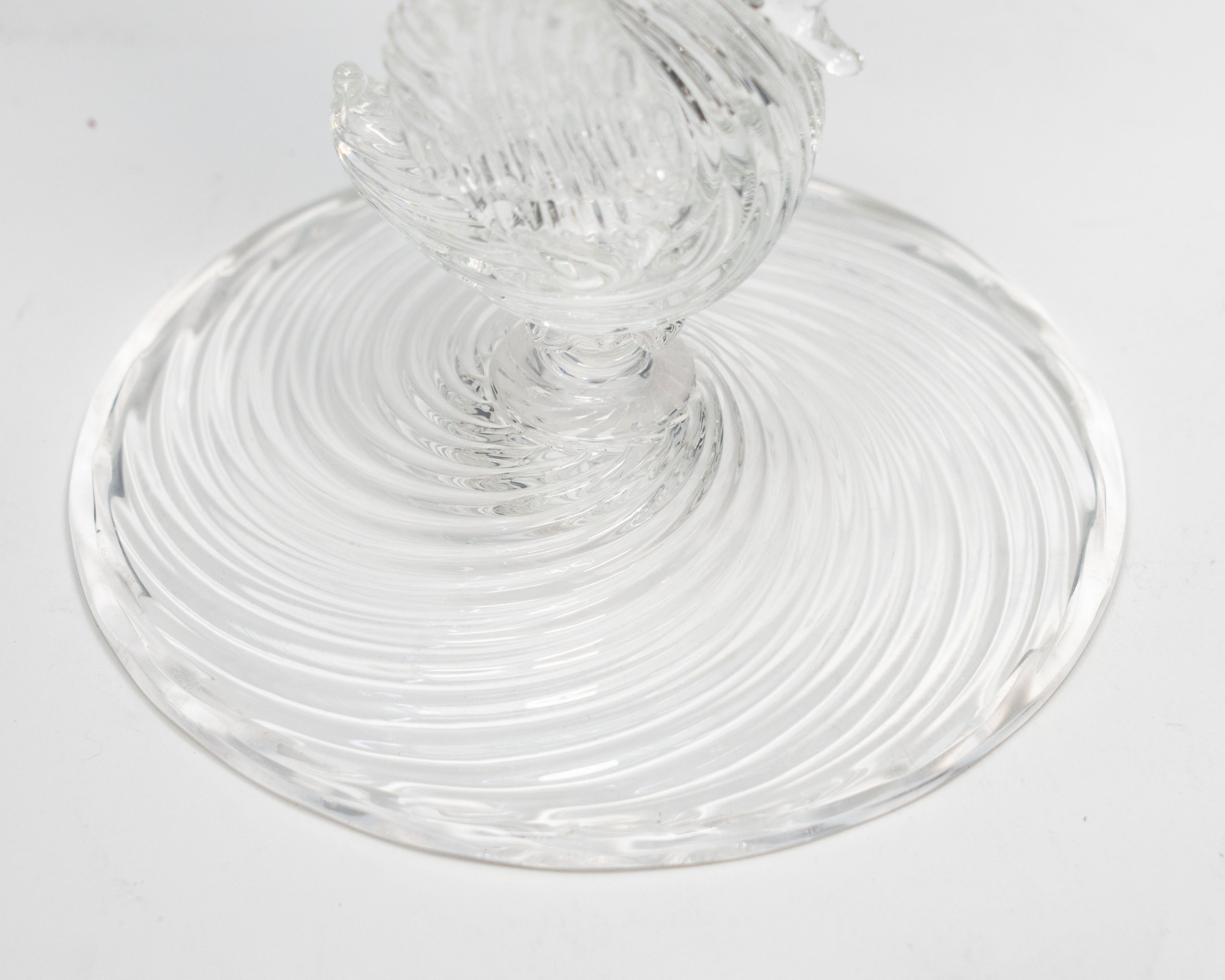 Chandelier cygne en verre soufflé de Murano – C. 1900