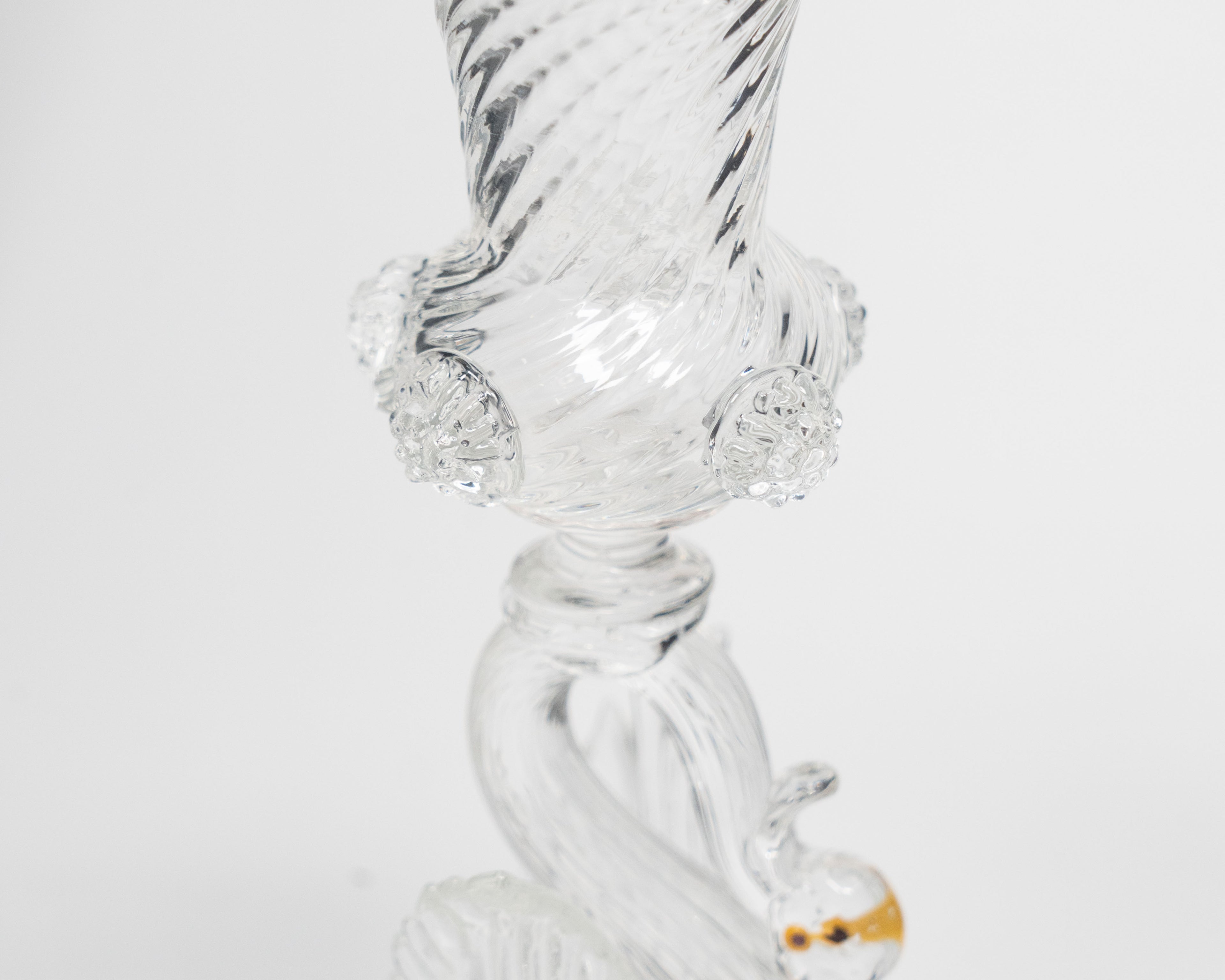 Chandelier cygne en verre soufflé de Murano – C. 1900