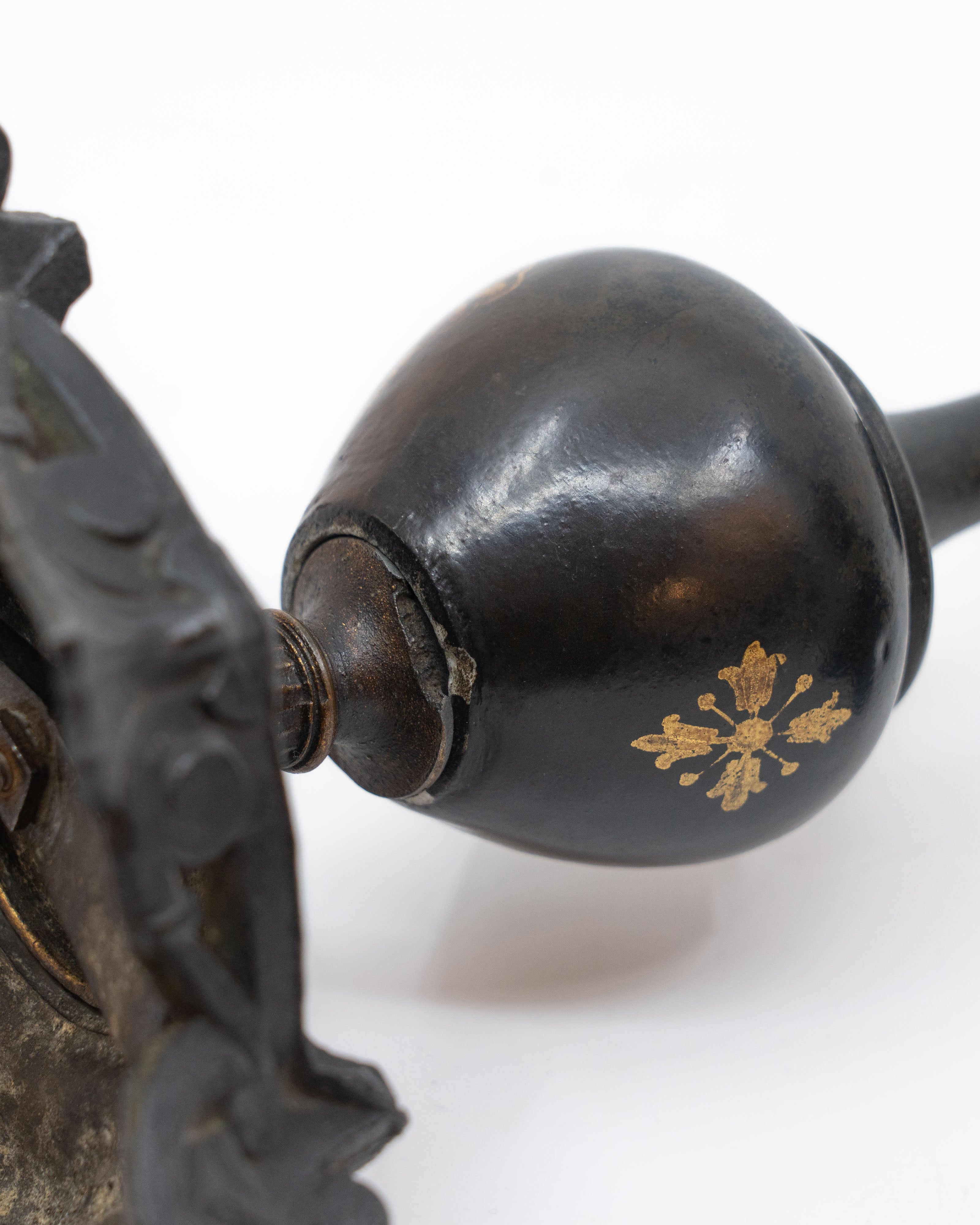 Pair of Egyptian-inspired candleholders by Adolphe Mougin