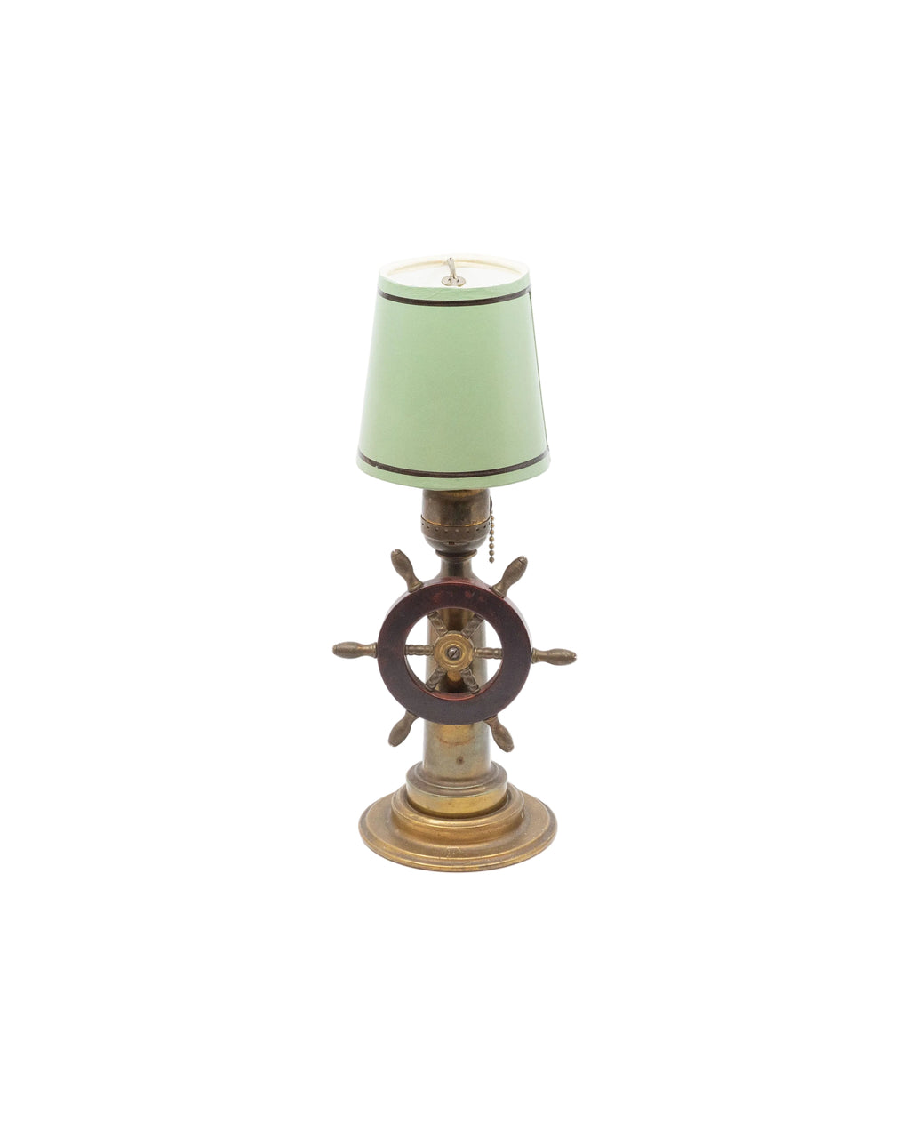 Naval table lamp - bronze and bakelite