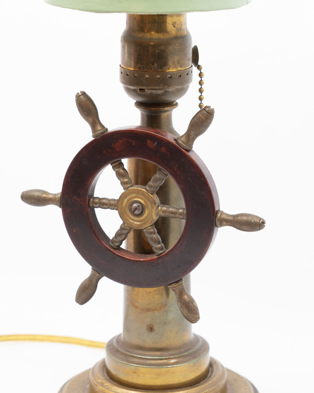 Naval table lamp - bronze and bakelite