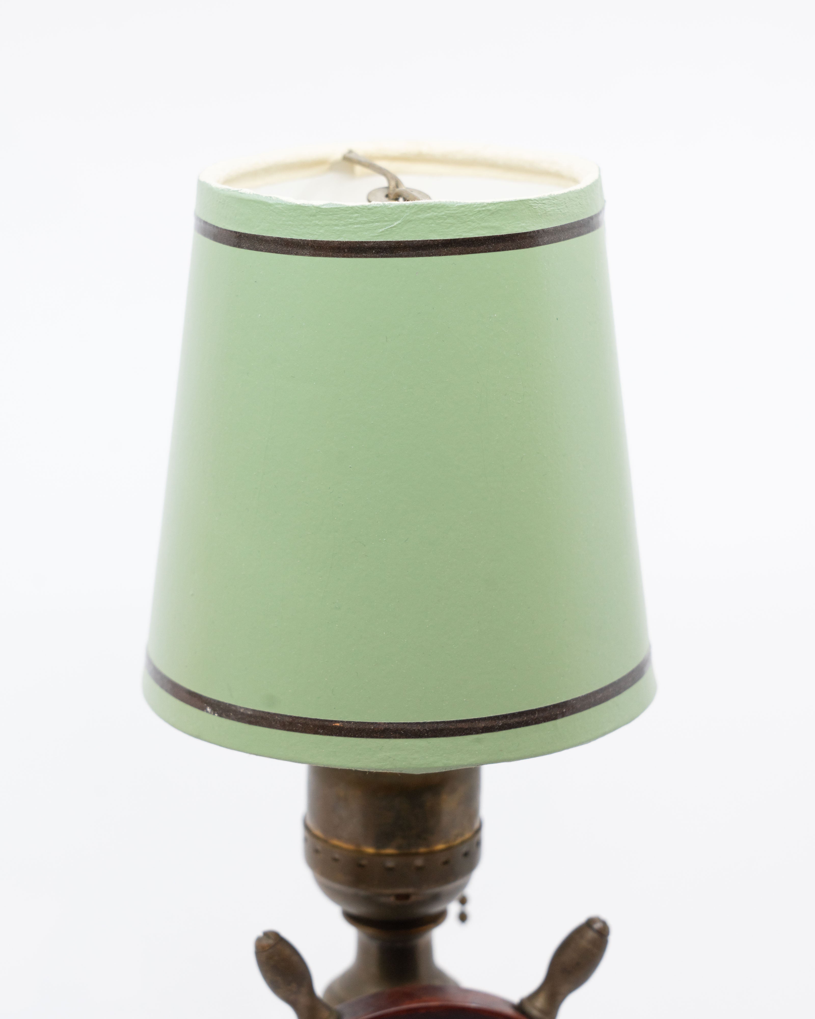 Naval table lamp - bronze and bakelite