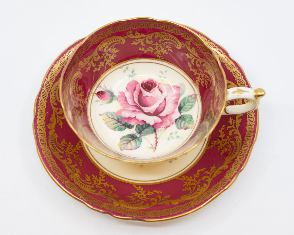 Paragon Double Warrant Floating Rose Collectible Teacup