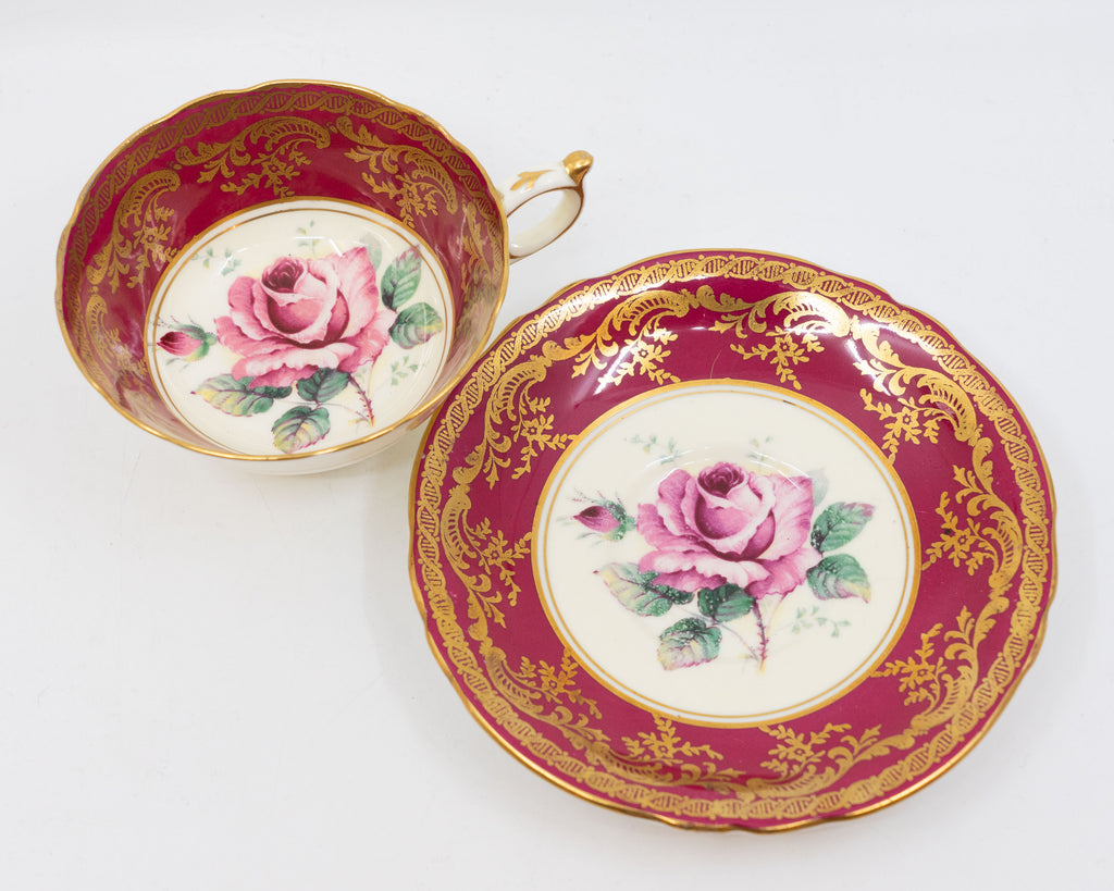 Paragon Double Warrant Floating Rose Collectible Teacup