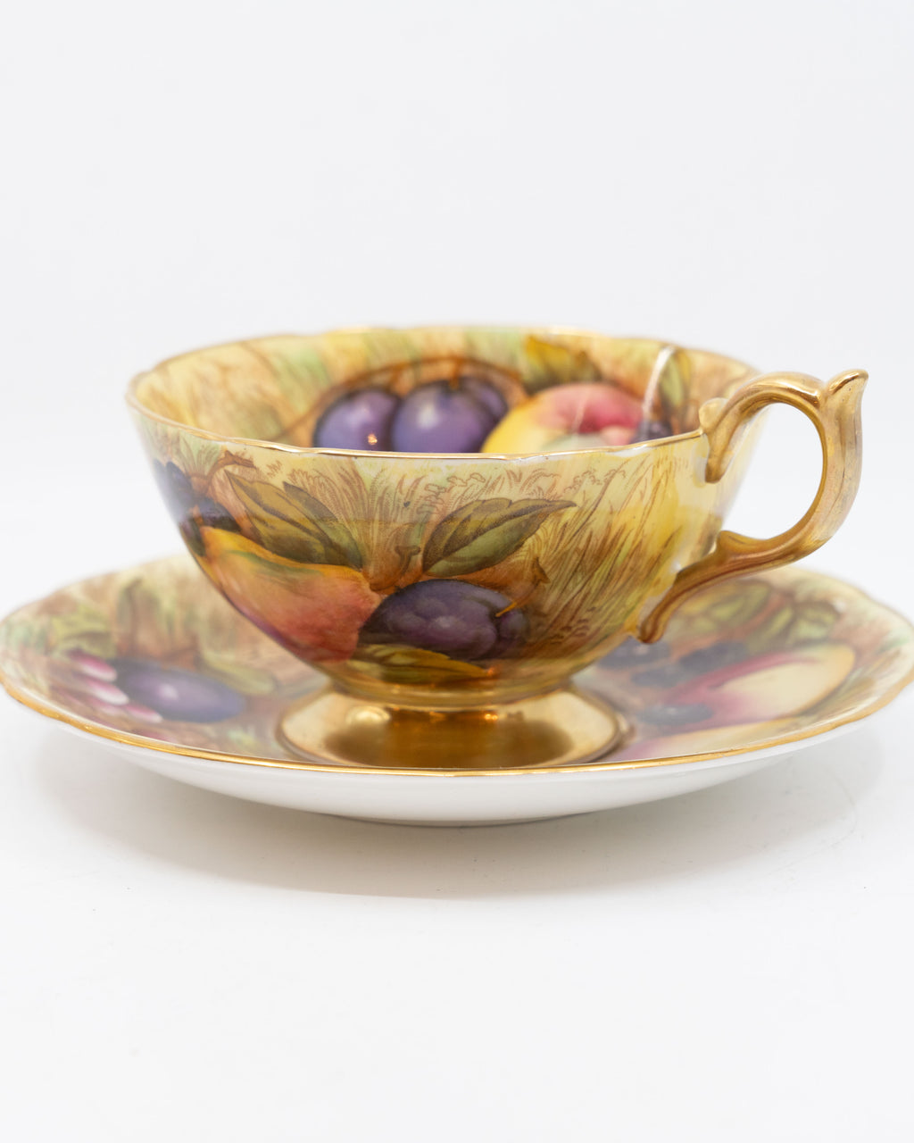 Tasse à thé de collection Aynsley décor Orchard
