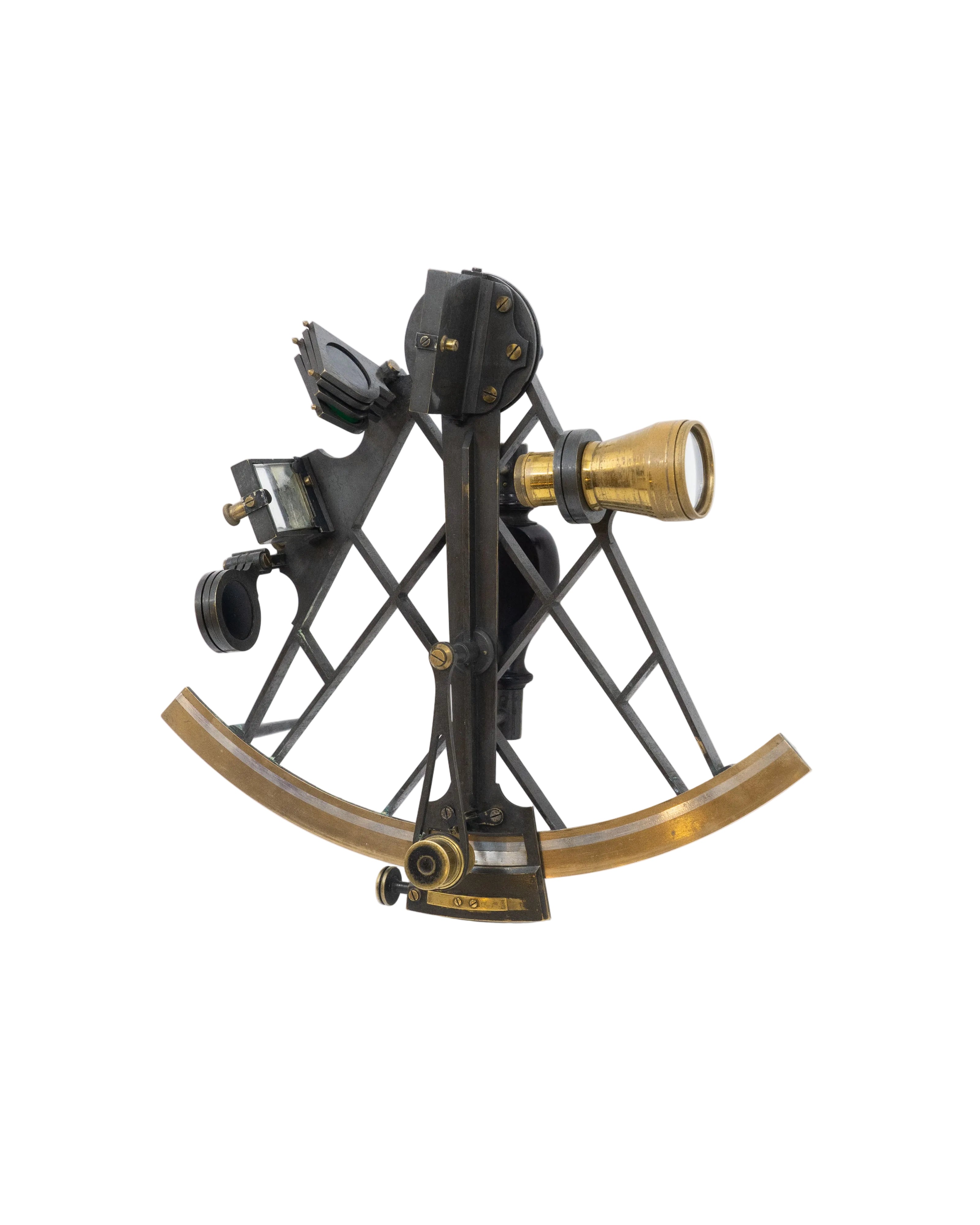 Sextant de navigation George Whitbread — Londres, vers 1850, coffret acajou complet