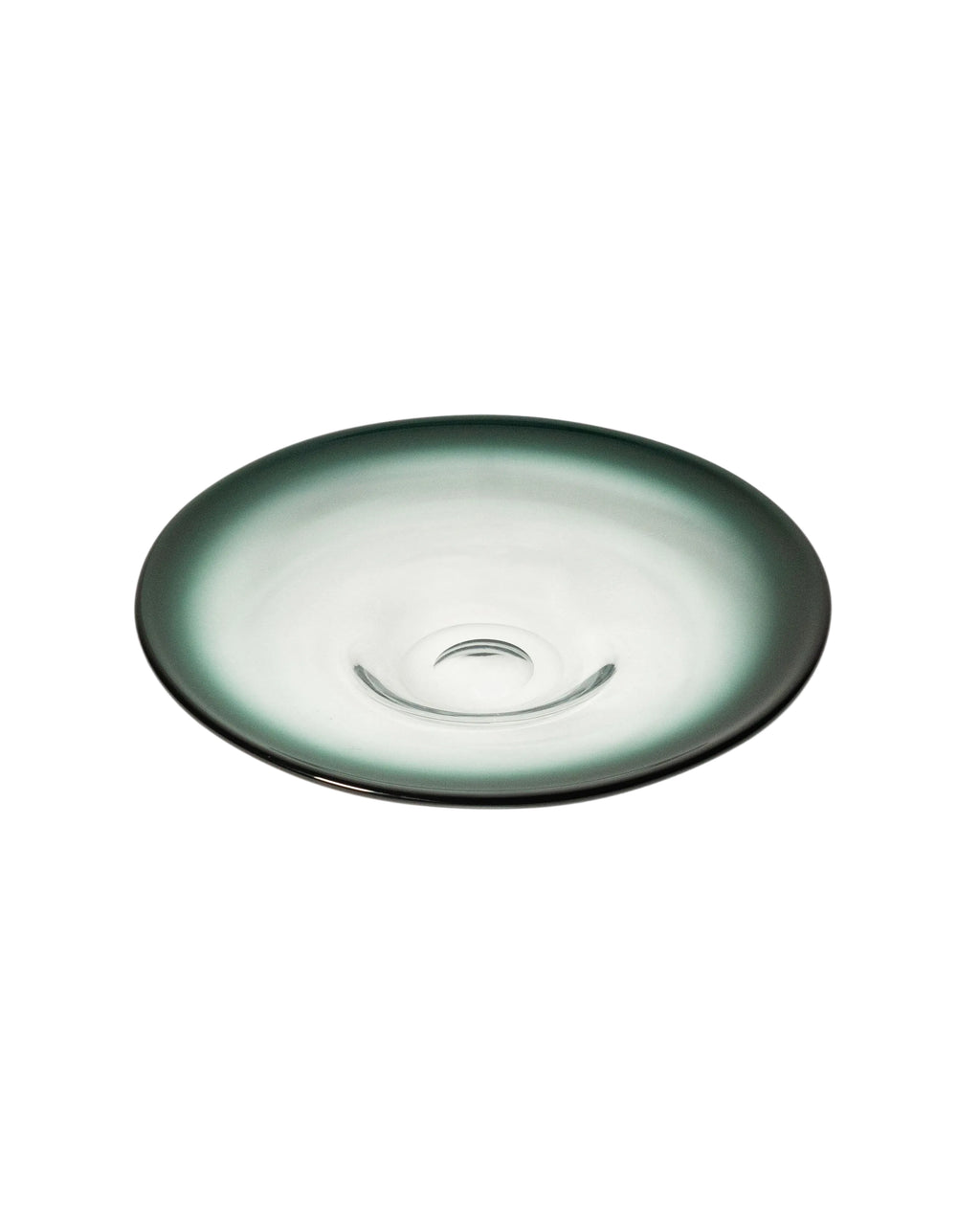 Decorative blown glass plate by Bengt Orup