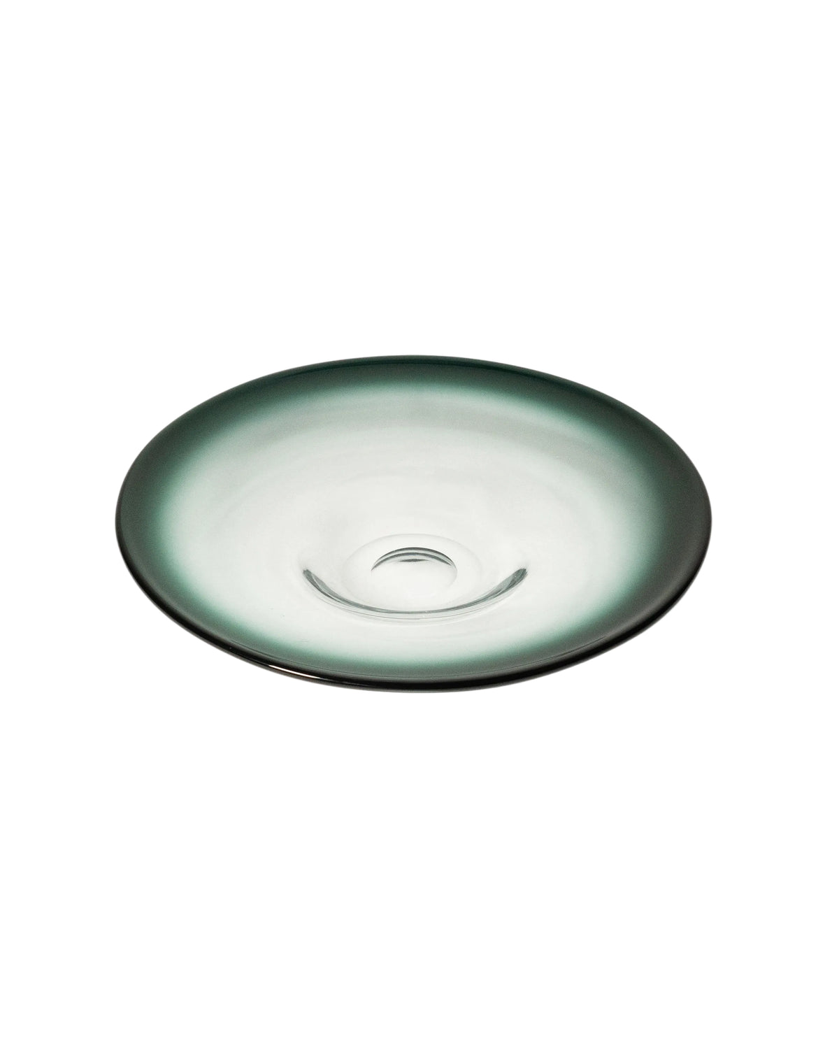Decorative blown glass plate by Bengt Orup