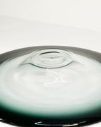 Decorative blown glass plate by Bengt Orup