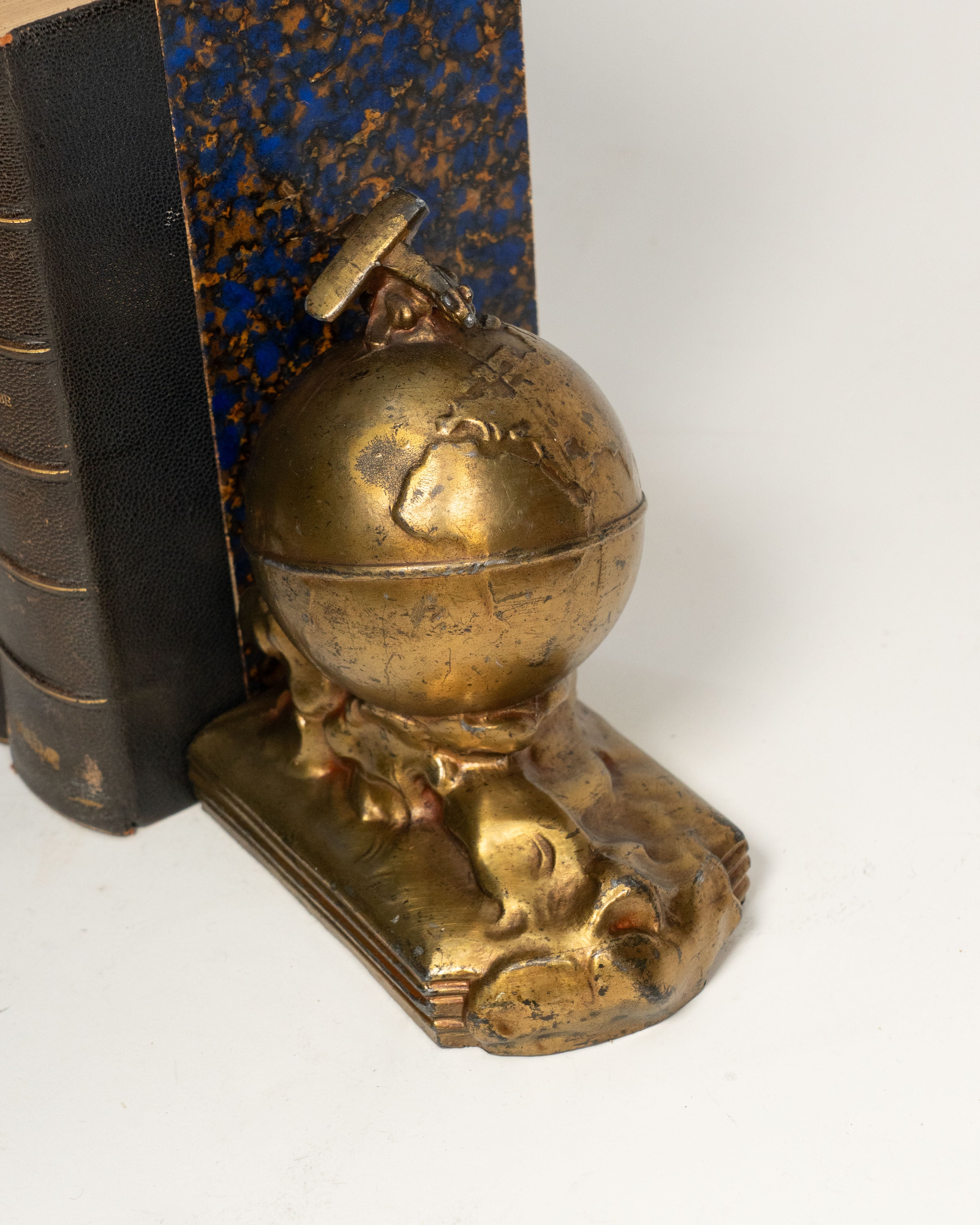 Appui-livres Globe et avion