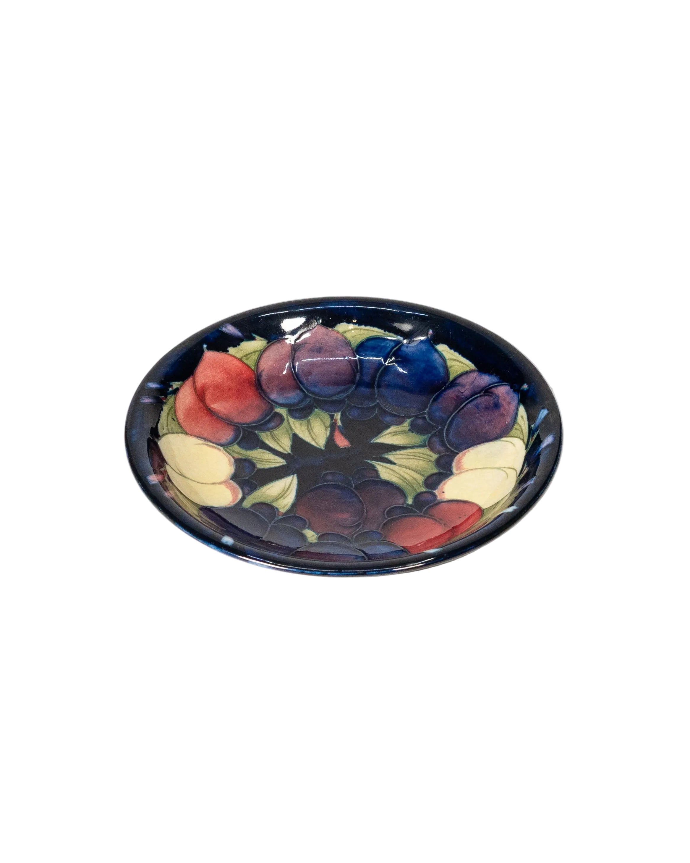 Assiette bol Moorcroft  Motif Wisteria Plum