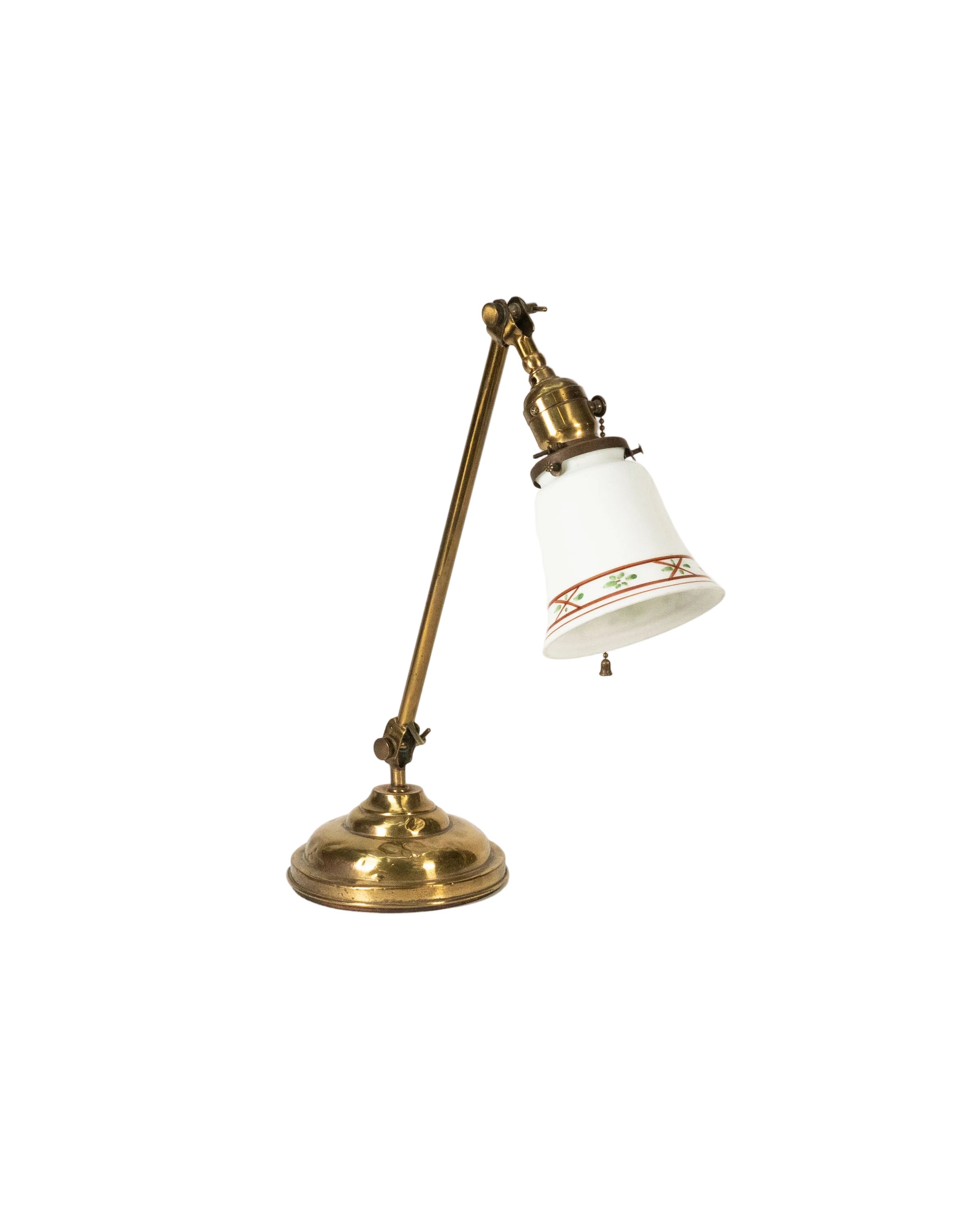 Adjustable brass desk lamp – circa 1920