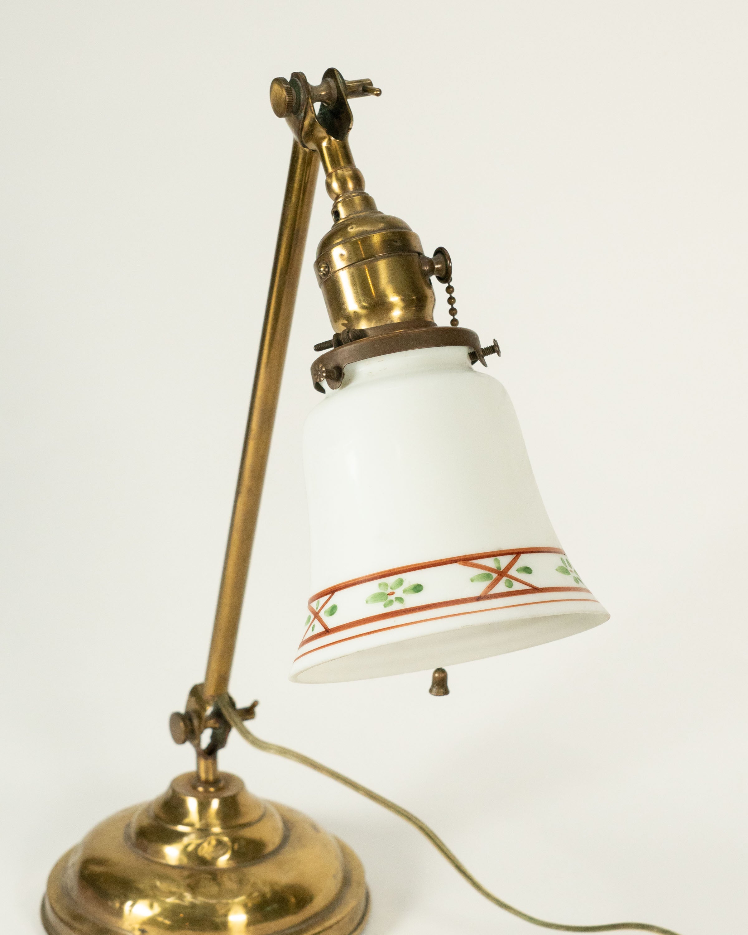 Adjustable brass desk lamp – circa 1920